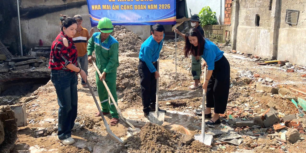 Khởi công “Mái ấm Công đoàn” cho nữ công nhân có hoàn cảnh khó khăn