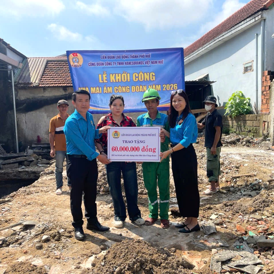 Khởi công “Mái ấm Công đoàn” cho nữ công nhân có hoàn cảnh khó khăn