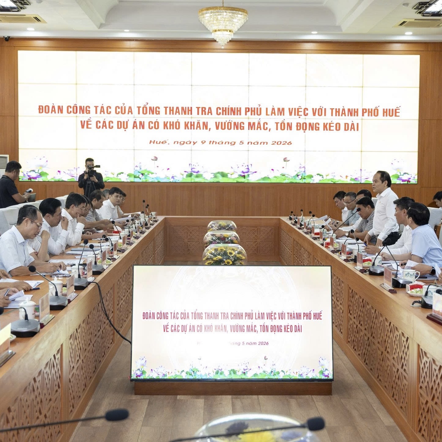 Thanh tra Chính phủ làm việc với thành phố Huế về xử lý các dự án tồn đọng kéo dài