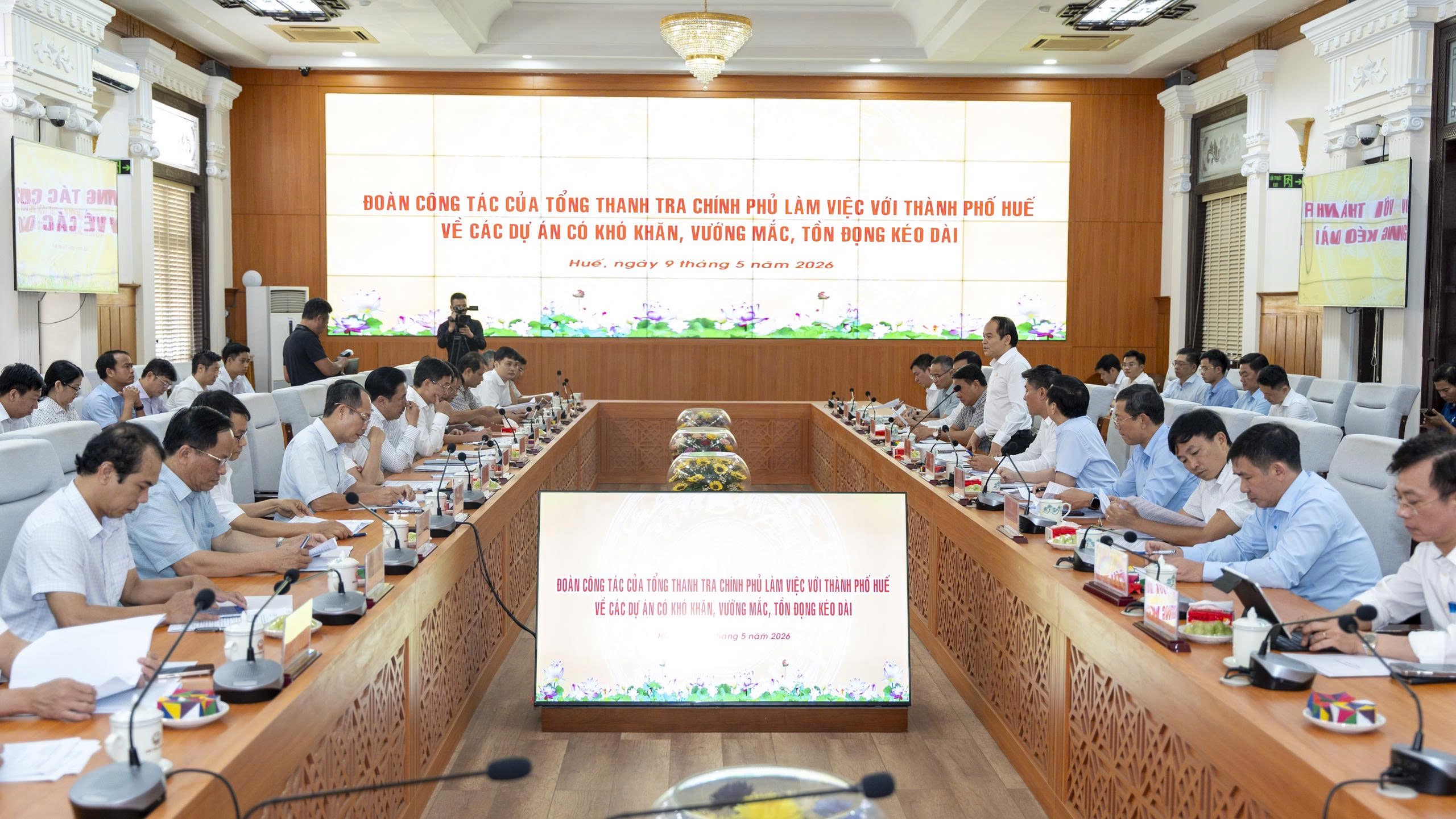Thanh tra Chính phủ làm việc với thành phố Huế về xử lý các dự án tồn đọng kéo dài