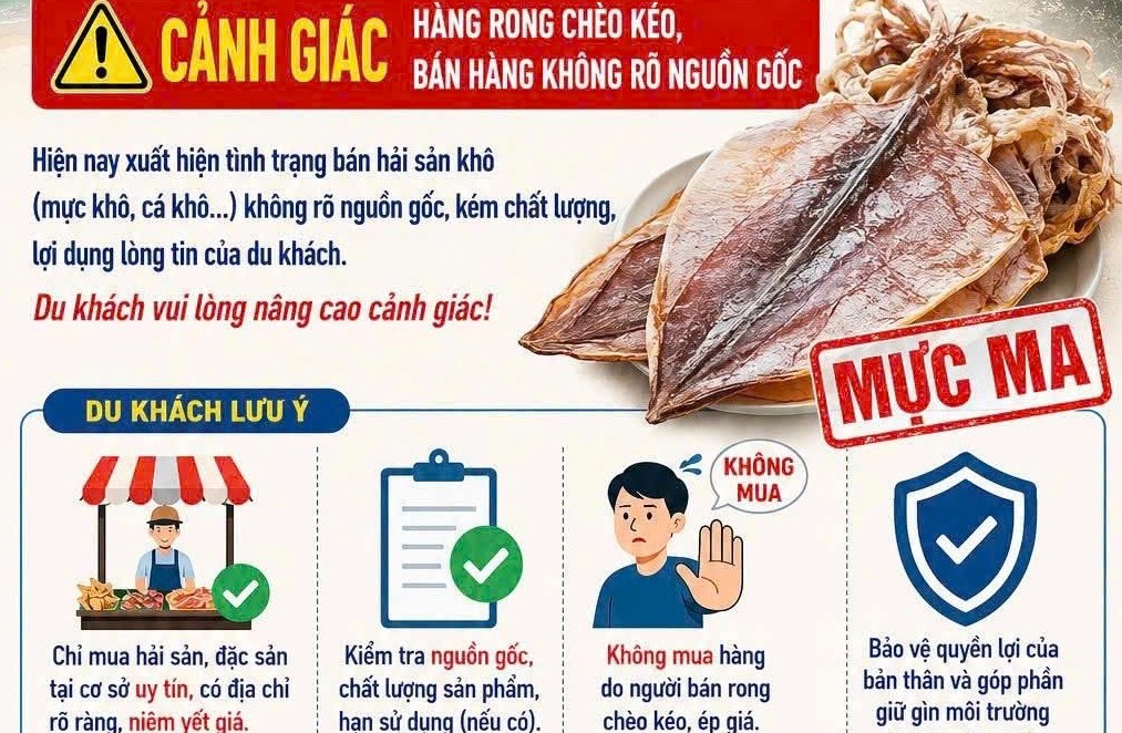 Sẽ xác minh, kiểm tra tình trạng buôn bán mực không rõ nguồn gốc