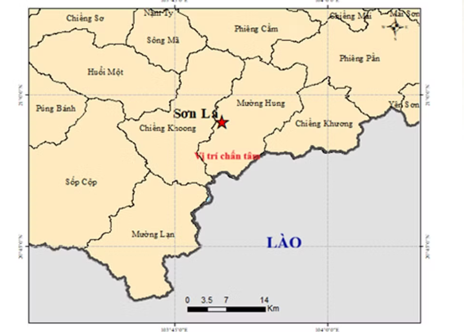 Động đất mạnh 4 0 xảy ra tại xã Mường Hung, Sơn La