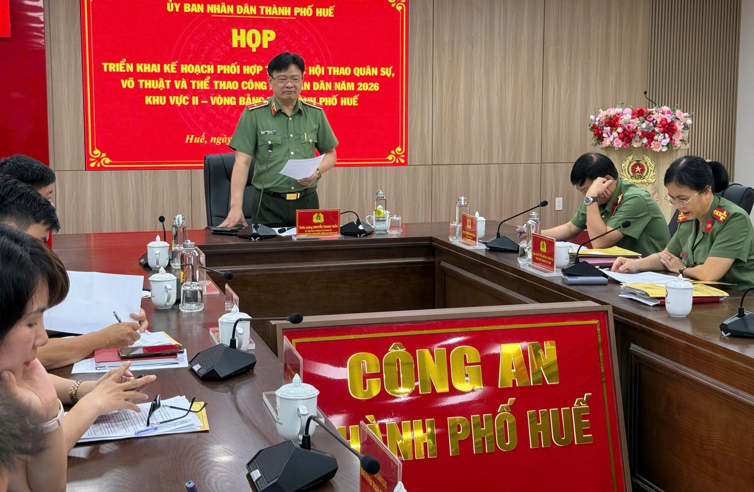 34 đội tuyển tham gia Hội thao quân sự, võ thuật và thể thao Công an nhân dân khu vực II