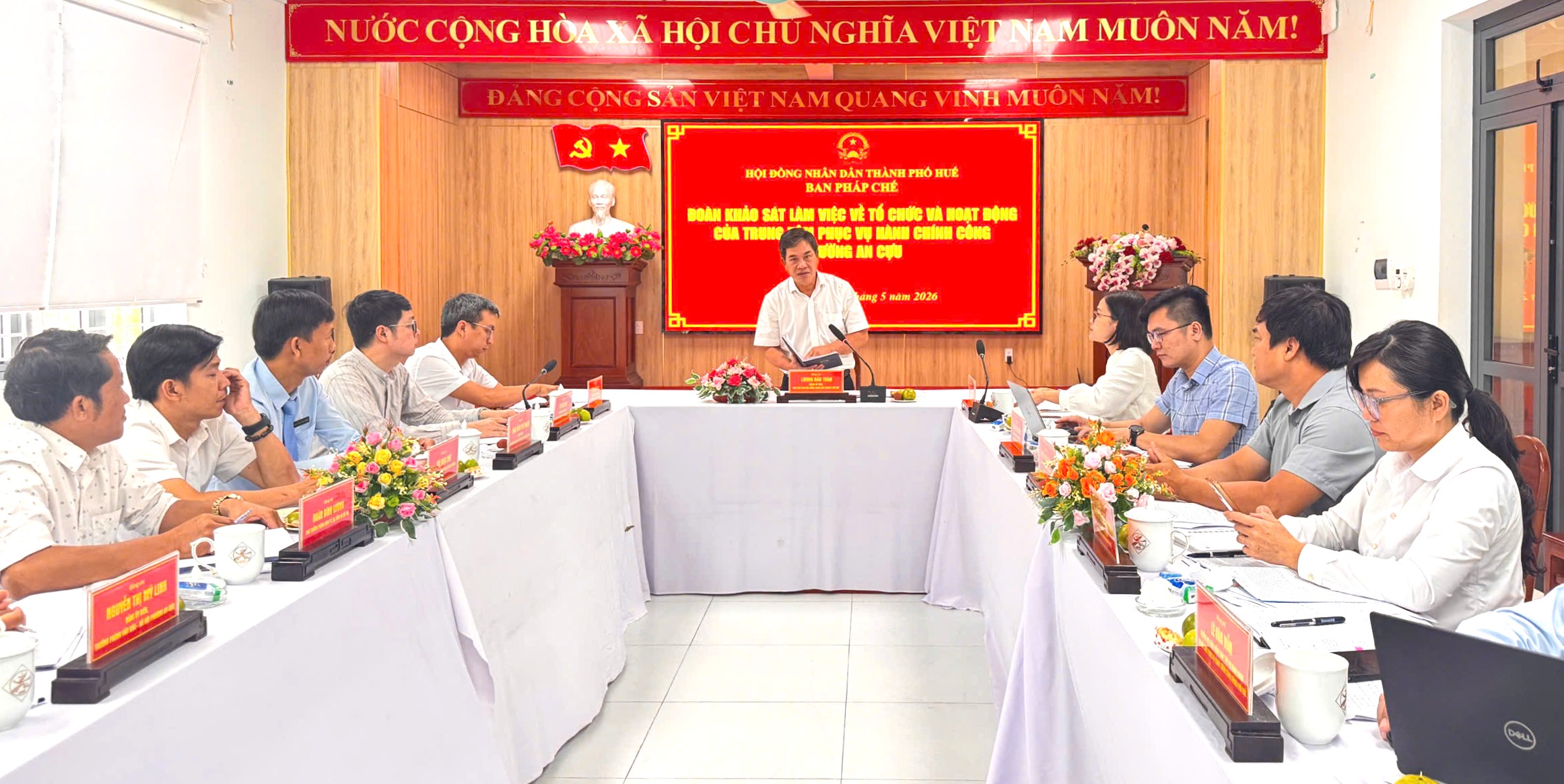 Khảo sát hoạt động Trung tâm Phục vụ hành chính công phường An Cựu