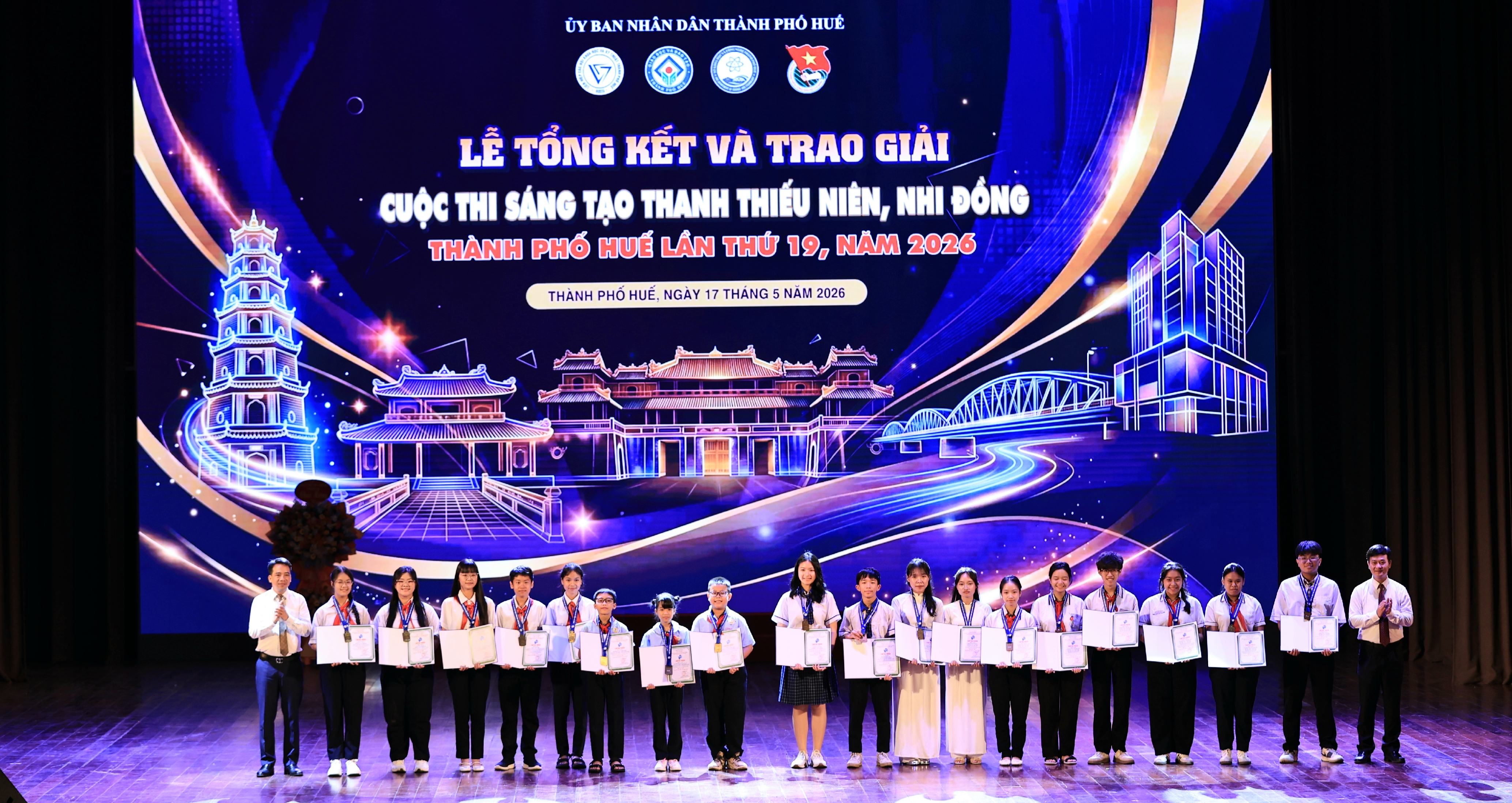Trao 88 giải tại Cuộc thi Sáng tạo thanh thiếu niên, nhi đồng thành phố Huế năm 2026