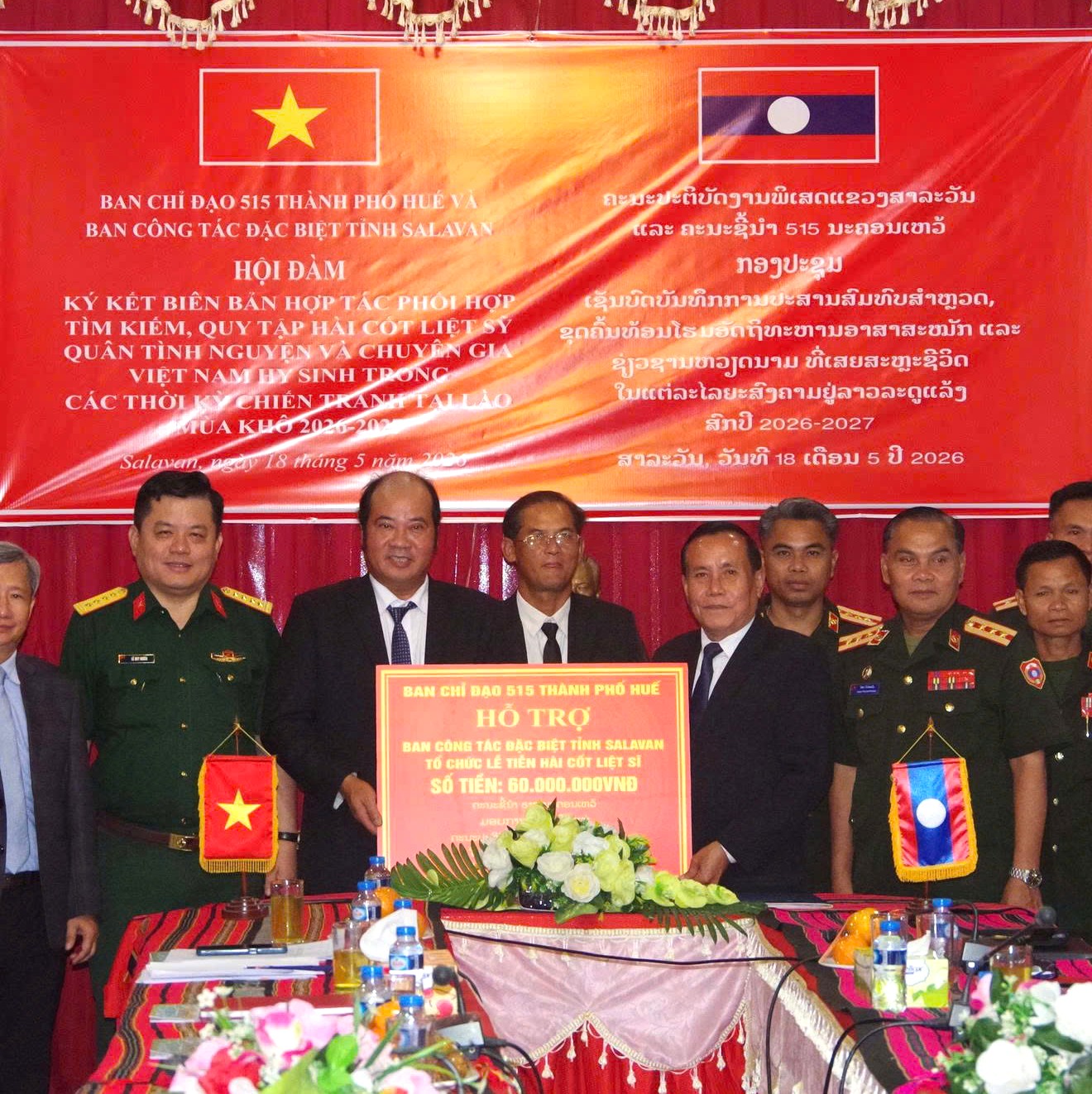 Ký kết hợp tác quy tập hài cốt liệt sĩ