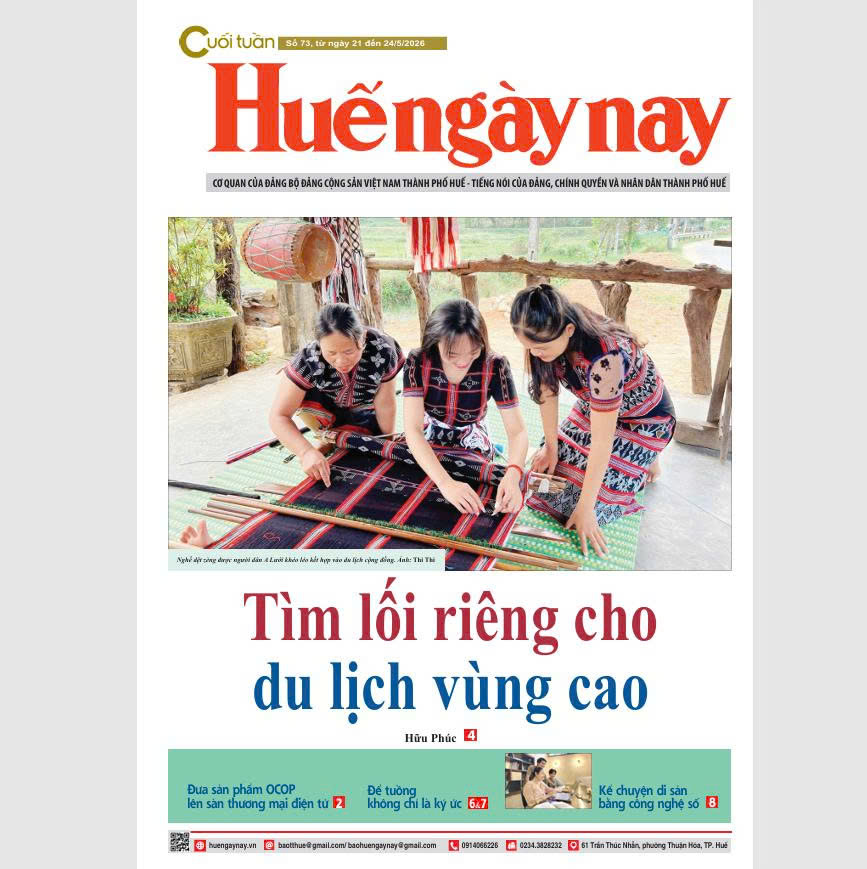 Mời đón đọc Huế ngày nay Cuối tuần số 73, ra ngày 21 5