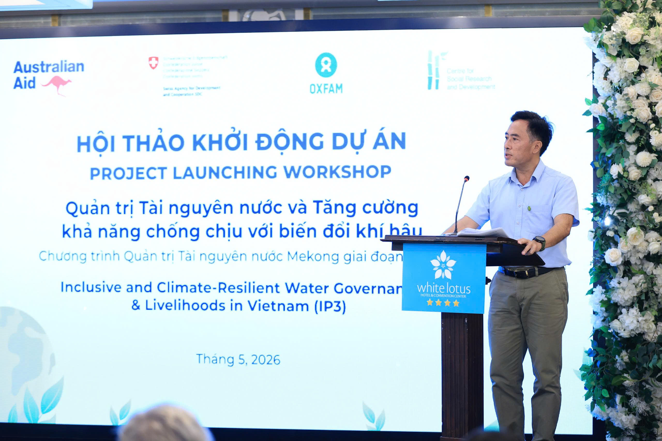 Khởi động dự án quản trị tài nguyên nước và thích ứng với biến đổi khí hậu