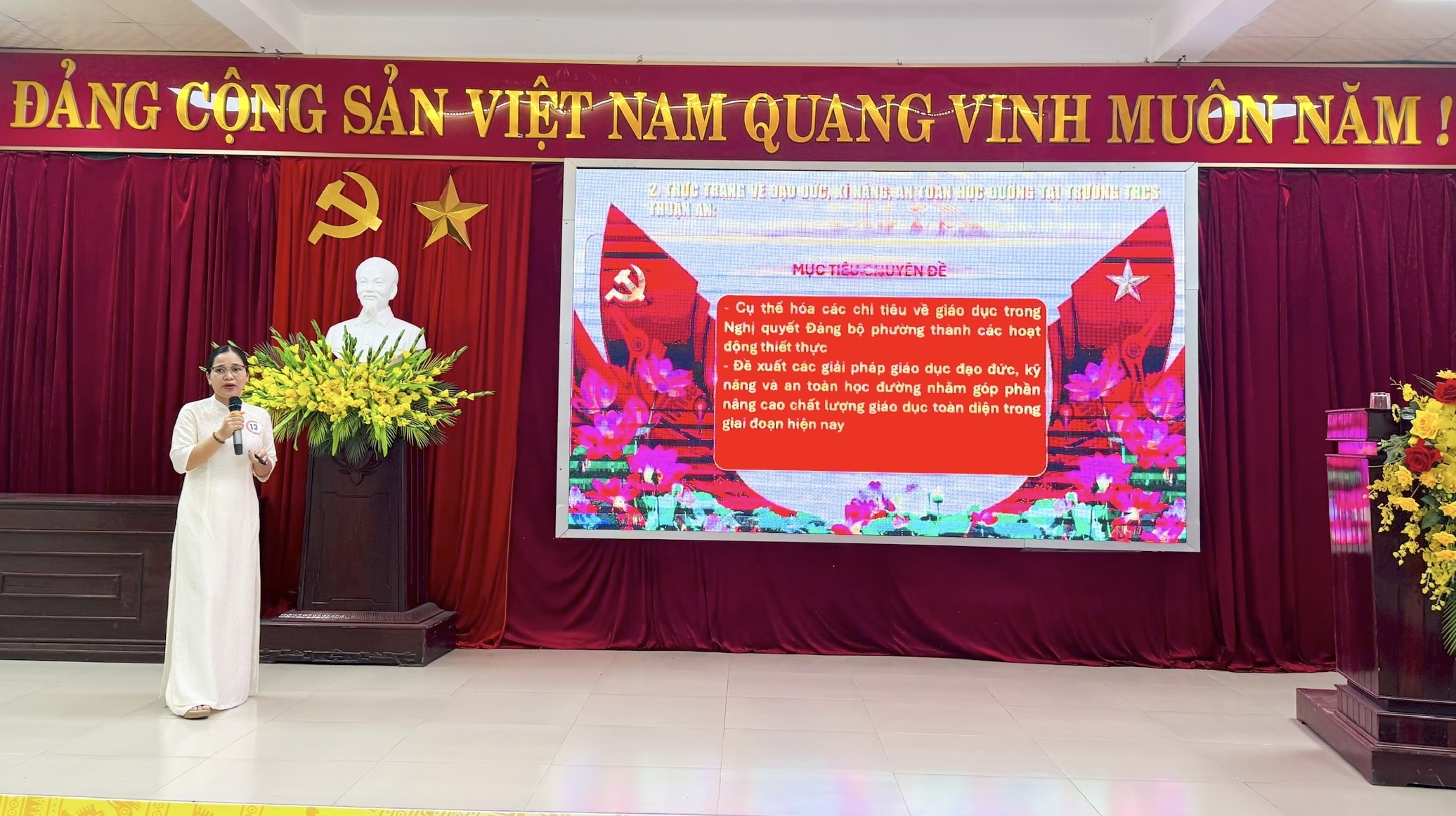 16 thí sinh tham gia Hội thi Báo cáo viên, tuyên truyền viên giỏi phường Thuận An