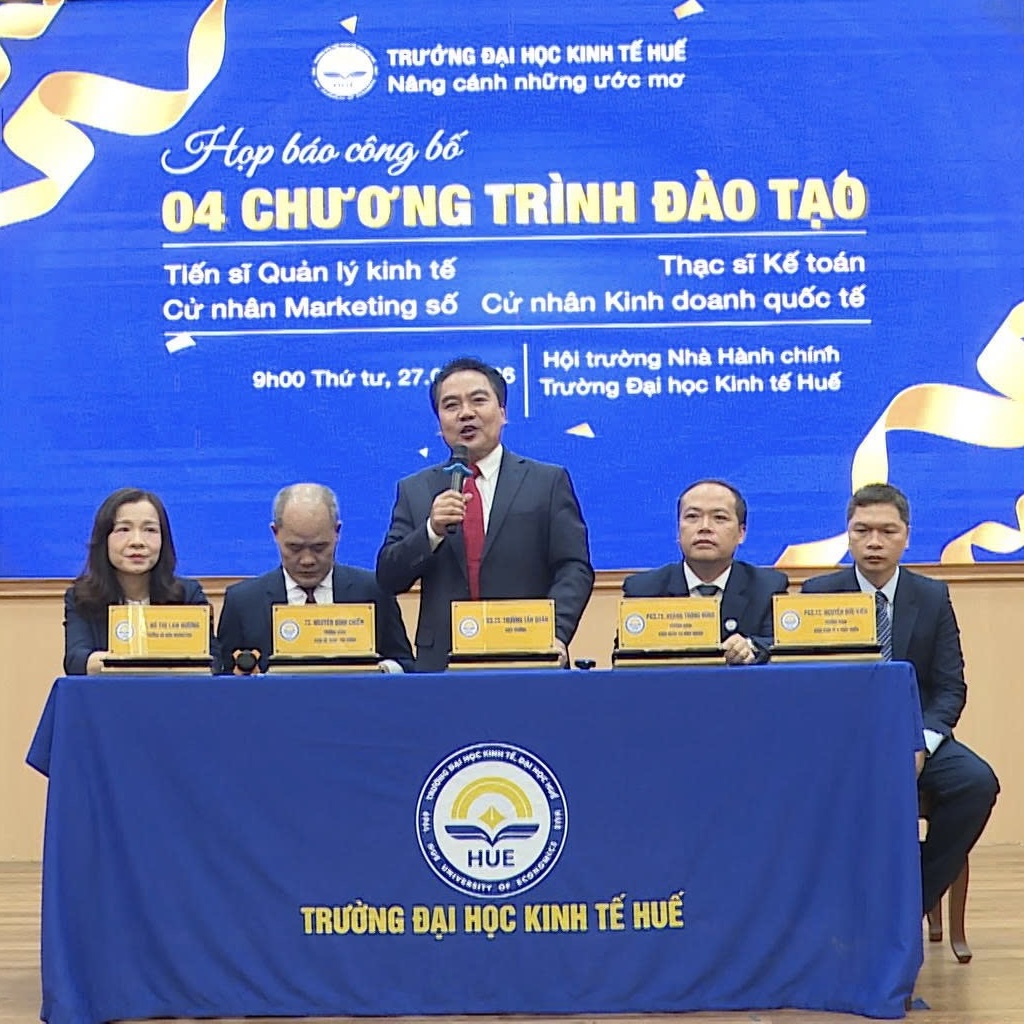 Trường Đại học Kinh tế, Đại học Huế công bố 4 chương trình đào tạo mới