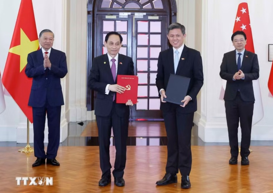 Tổng Bí thư, Chủ tịch nước Tô Lâm chứng kiến Lễ trao các văn kiện hợp tác Việt Nam – Singapore