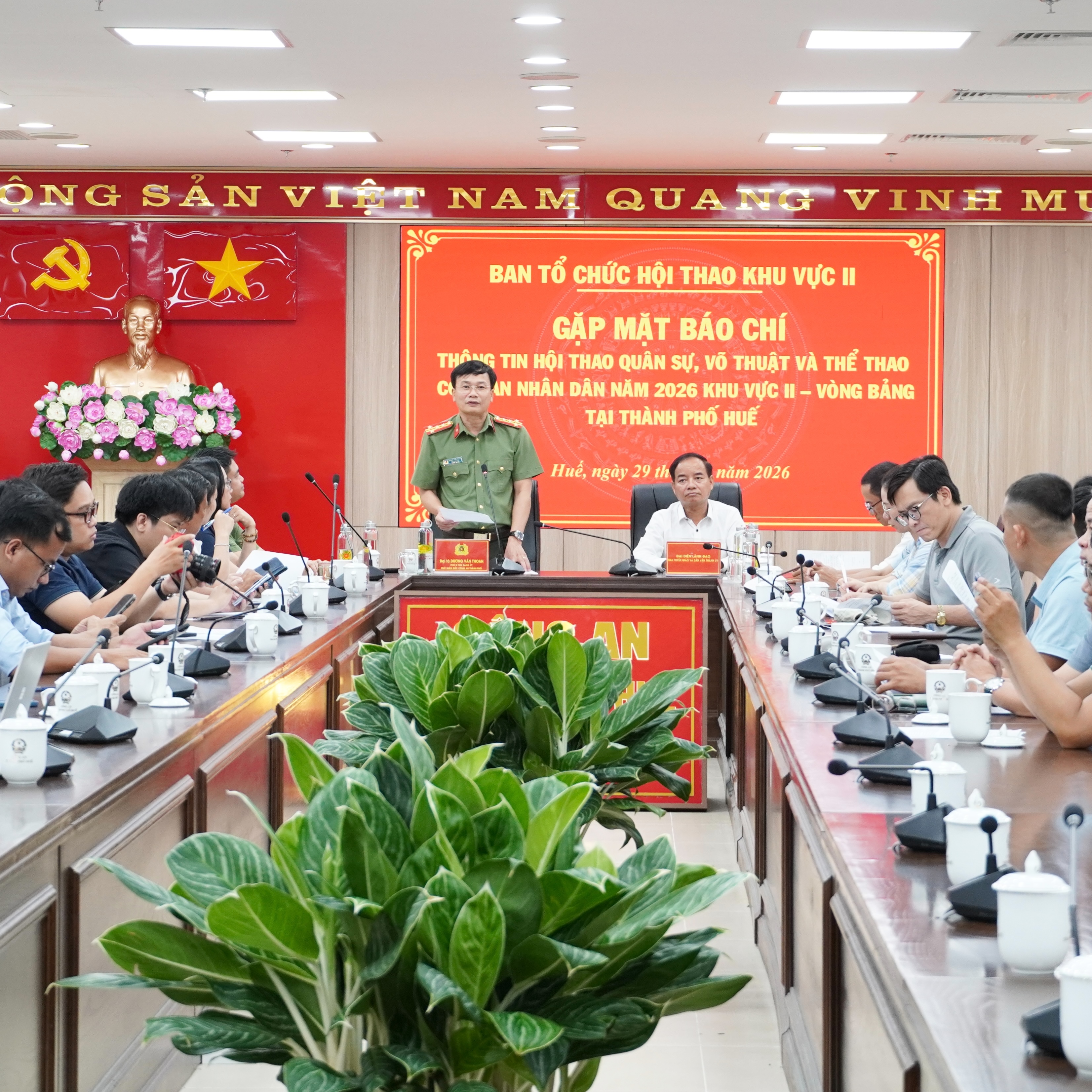 Hội thao quân sự, võ thuật và thể thao Công an nhân dân Khu vực 2 diễn ra từ ngày 4 - 11 6