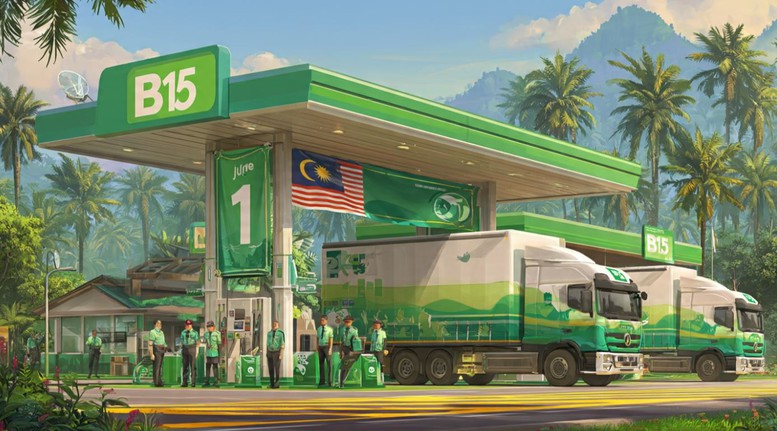 Malaysia triển khai dầu diesel sinh học B15 từ ngày 1 6