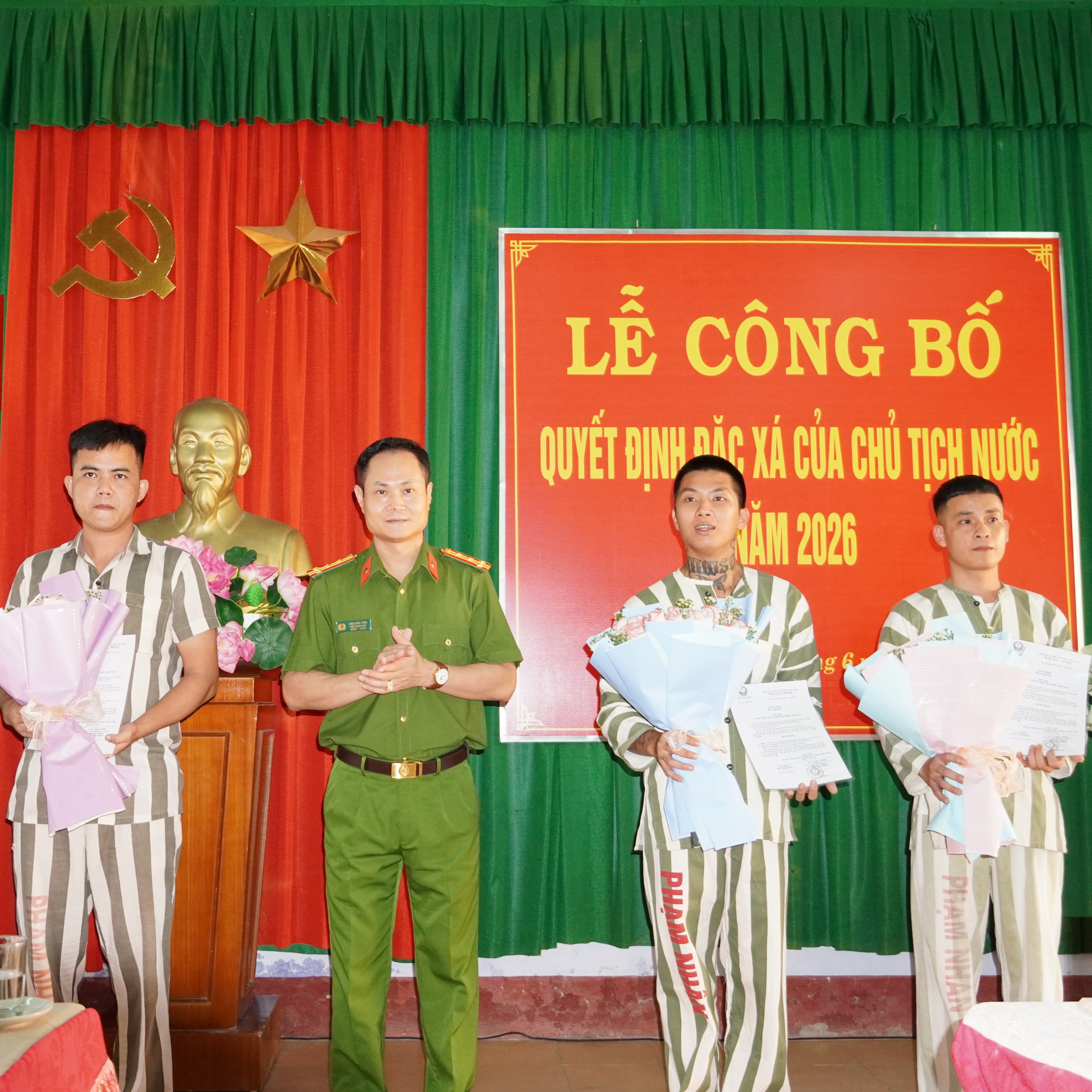 124 phạm nhân tại TP Huế được đặc xá, trở về cộng đồng