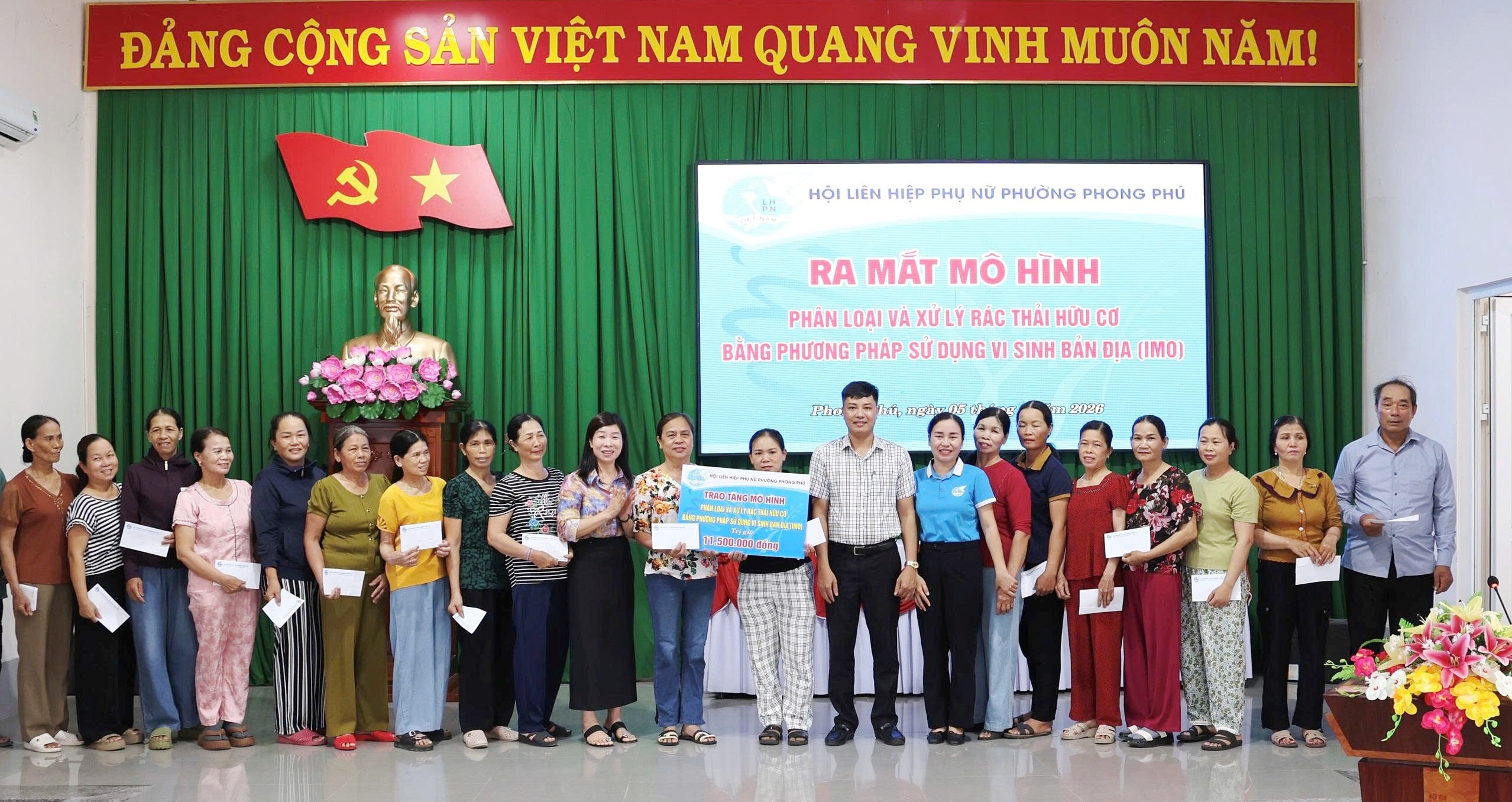 Phong Phú Ra mắt mô hình sinh kế IMO và hỗ trợ hội viên phụ nữ phát triển kinh tế