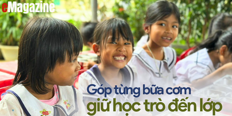 Góp từng bữa cơm giữ học trò đến lớp
