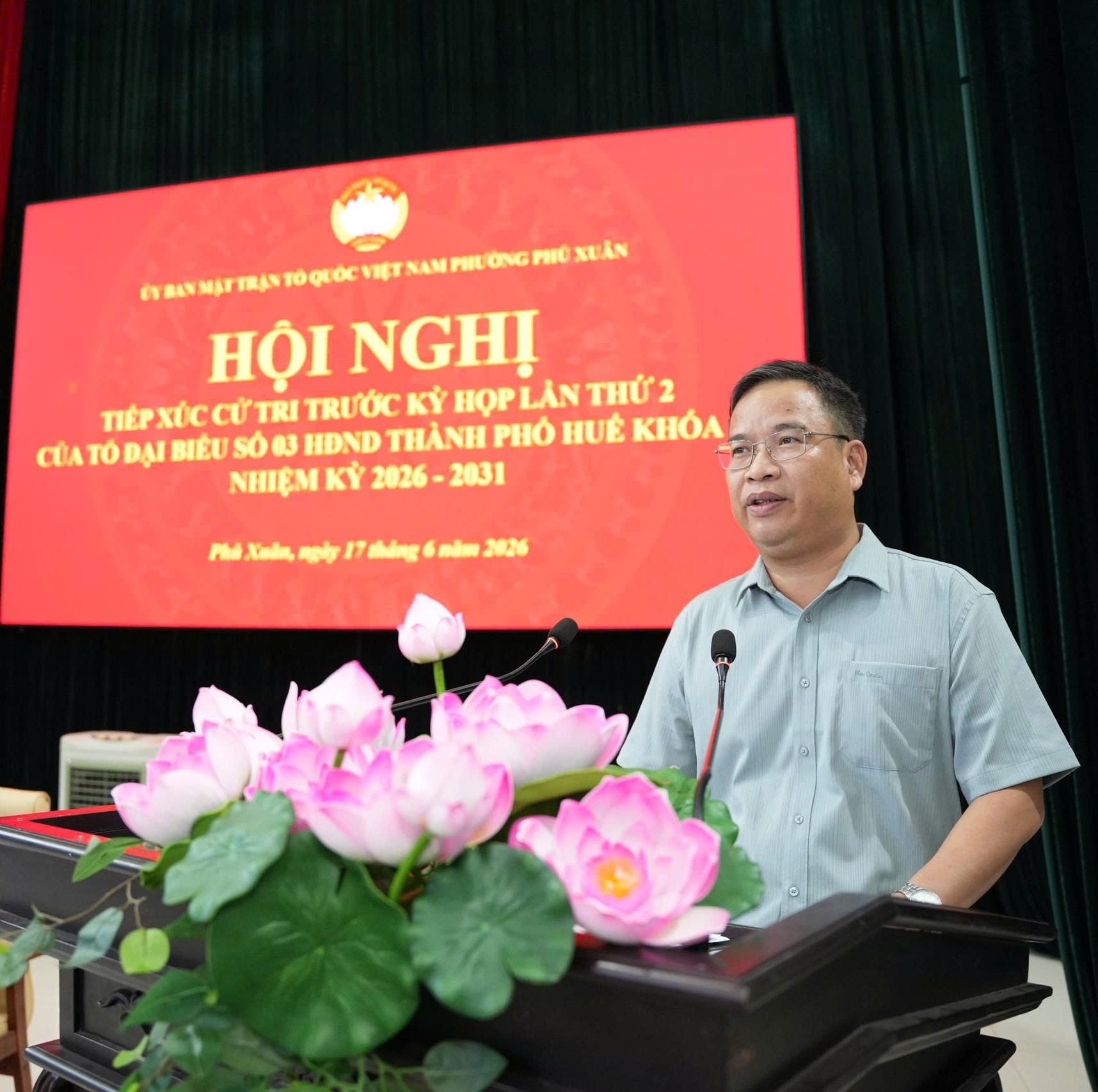 Cử tri phường Phú Xuân kiến nghị đẩy nhanh các dự án hạ tầng, chỉnh trang đô thị