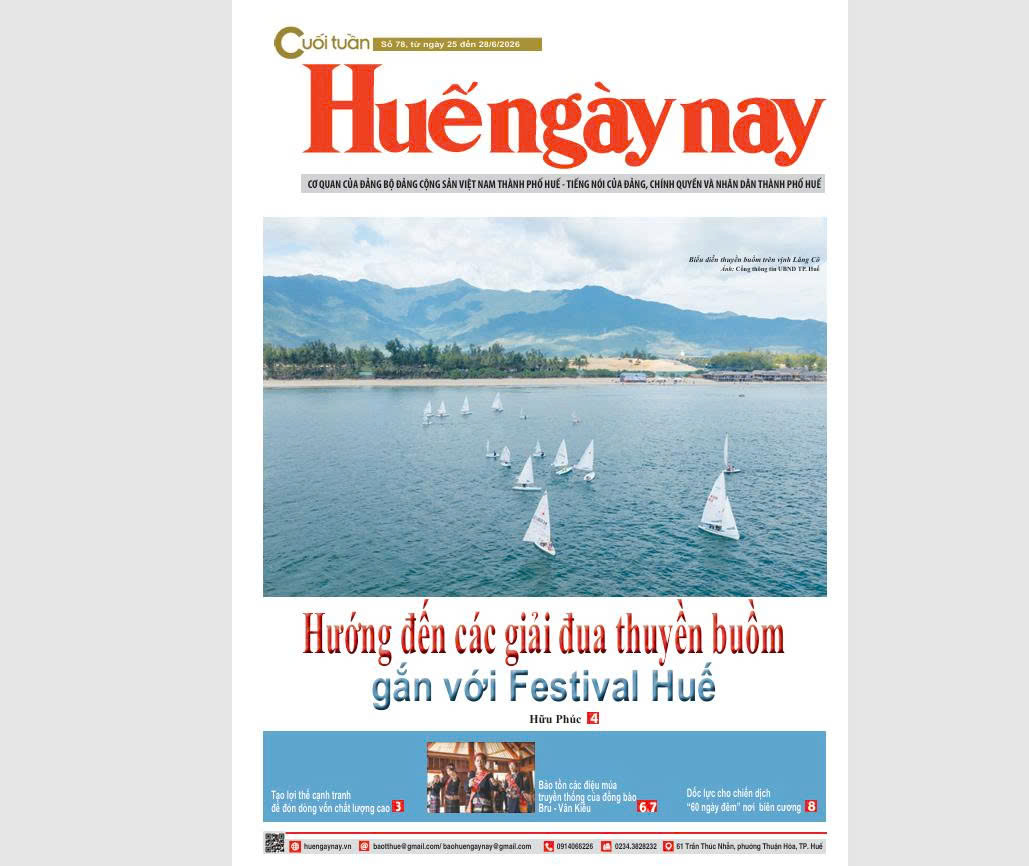 Mời đón đọc Huế ngày nay Cuối tuần số 78, ra ngày 25 6