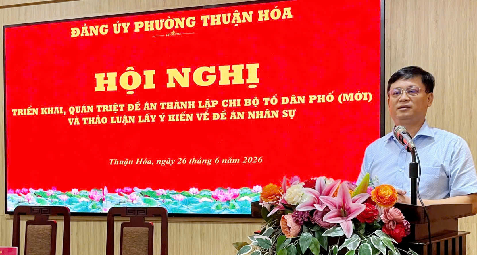 Thuận Hóa triển khai thành lập chi bộ tổ dân phố mới, kiện toàn tổ chức đảng ở cơ sở