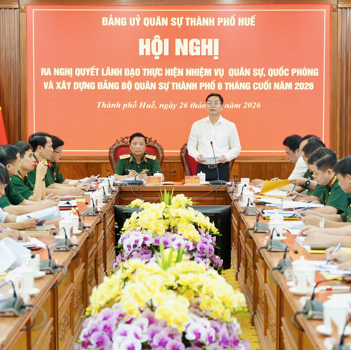 Đảng ủy Quân sự thành phố Huế xác định 8 nhiệm vụ trọng tâm 6 tháng cuối năm