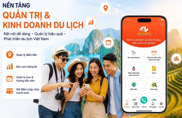 Nền tảng Quản trị và Kinh doanh du lịch vào danh sách nền tảng số dùng chung quốc gia