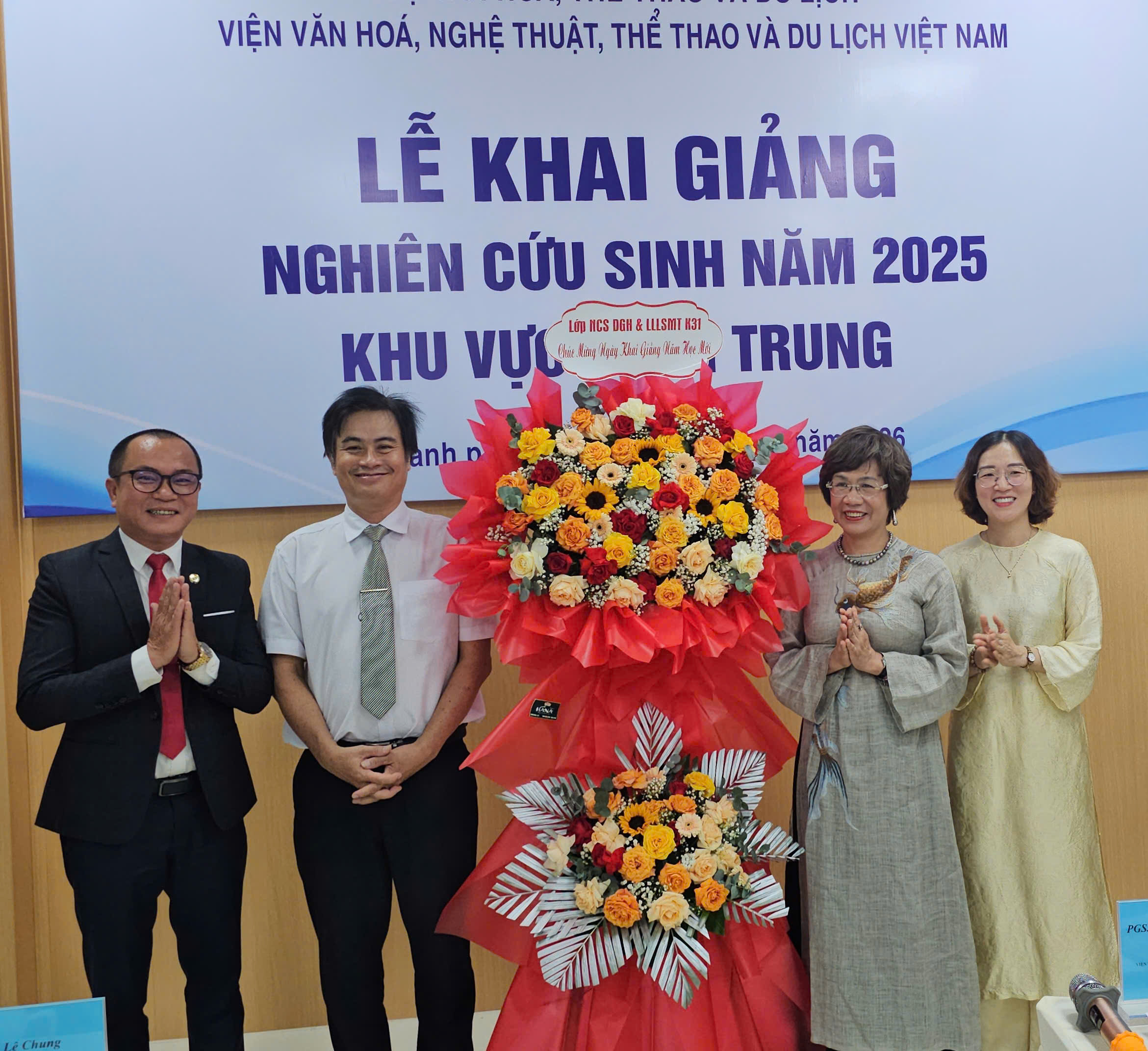 Viện Văn hóa, Nghệ thuật, Thể thao và Du lịch Việt Nam khai giảng khóa nghiên cứu sinh đầu tiên tại miền Trung