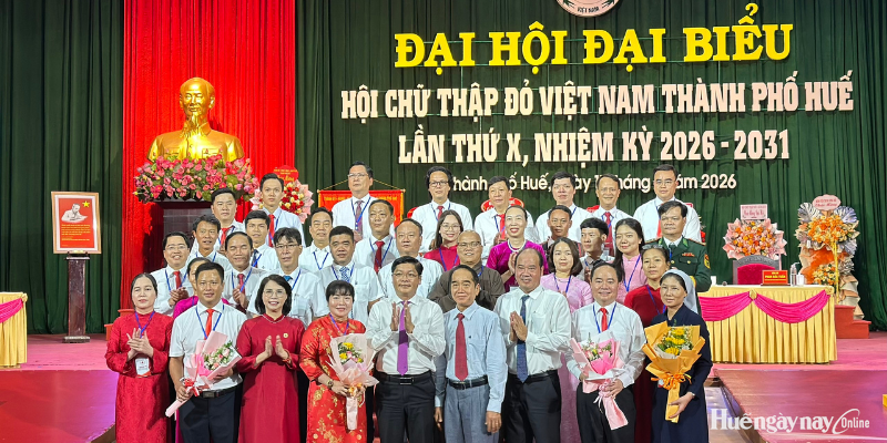 Bầu 33 đồng chí vào Ban Chấp hành Hội Chữ thập đỏ thành phố Huế, nhiệm kỳ 2026 - 2031