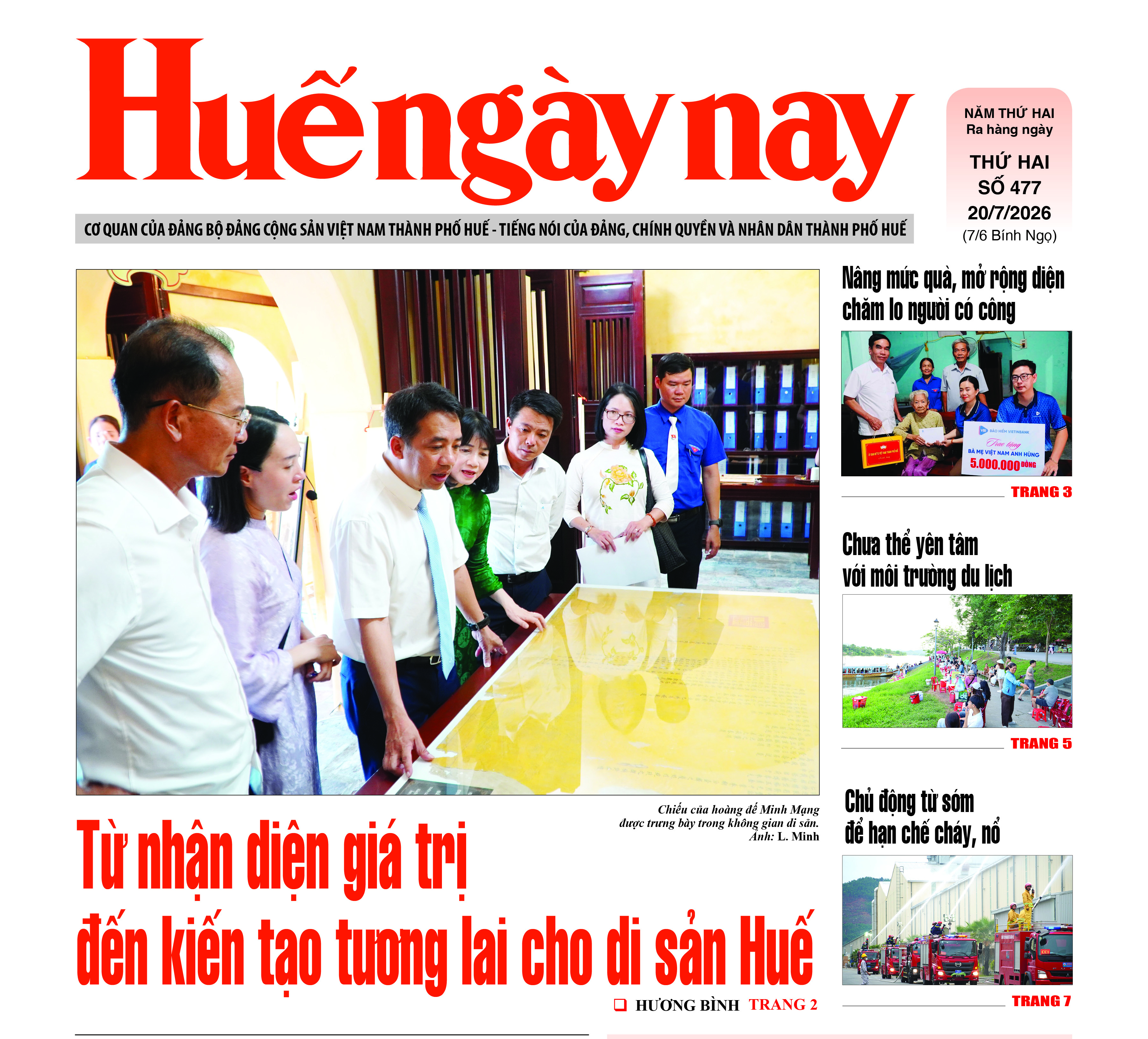 Đón đọc Huế ngày nay số 477, phát hành ngày 20 7 2026