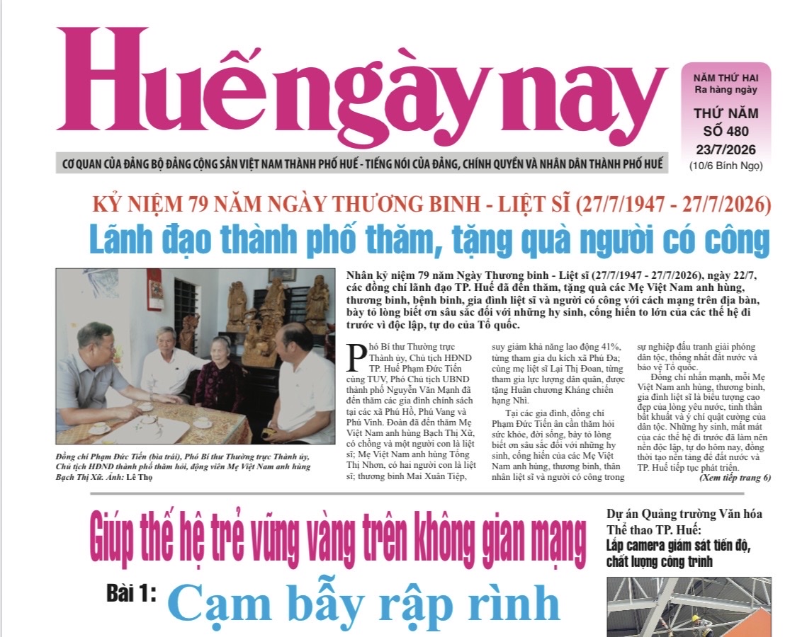 Đón đọc Huế Ngày nay số 480 23 7 2026