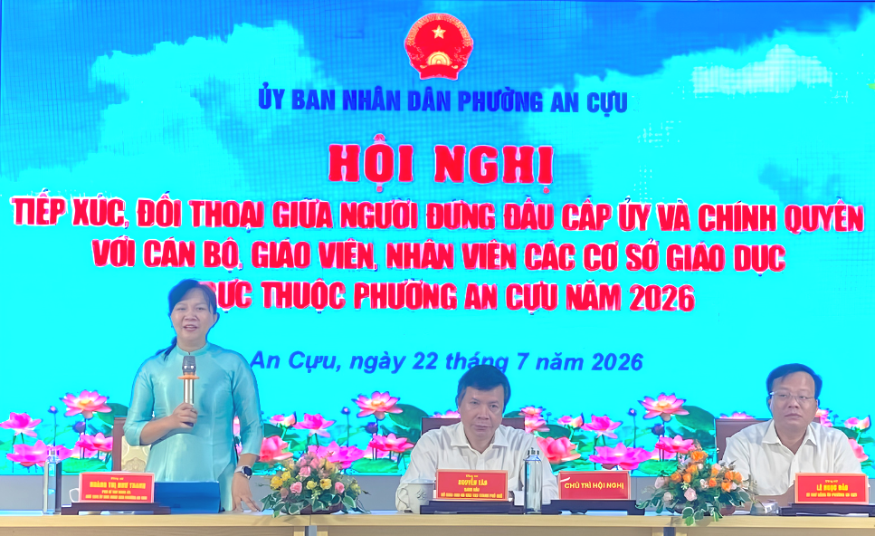 Phường An Cựu đối thoại với cán bộ, giáo viên về đổi mới giáo dục
