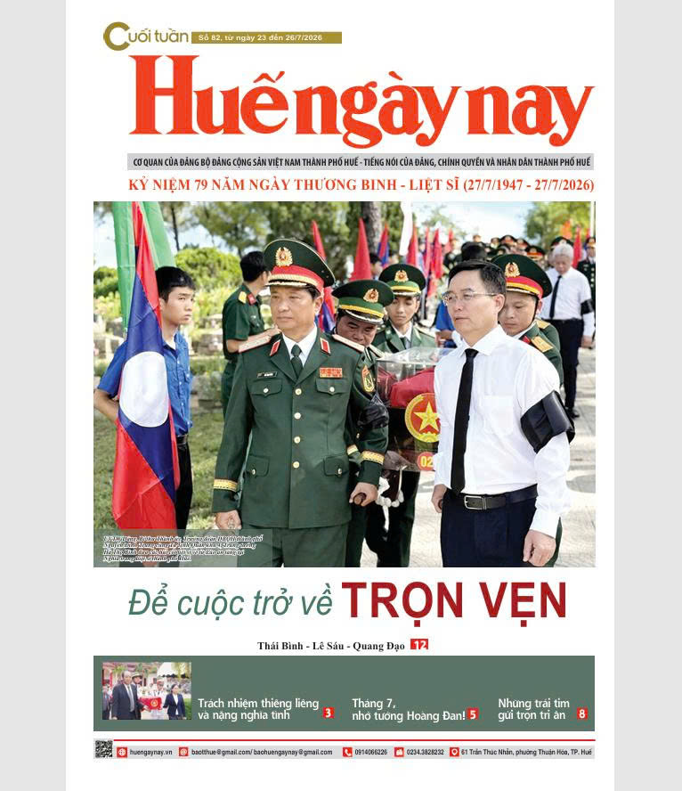 Mời đón đọc Huế ngày nay Cuối tuần số 82, ra ngày 23 7