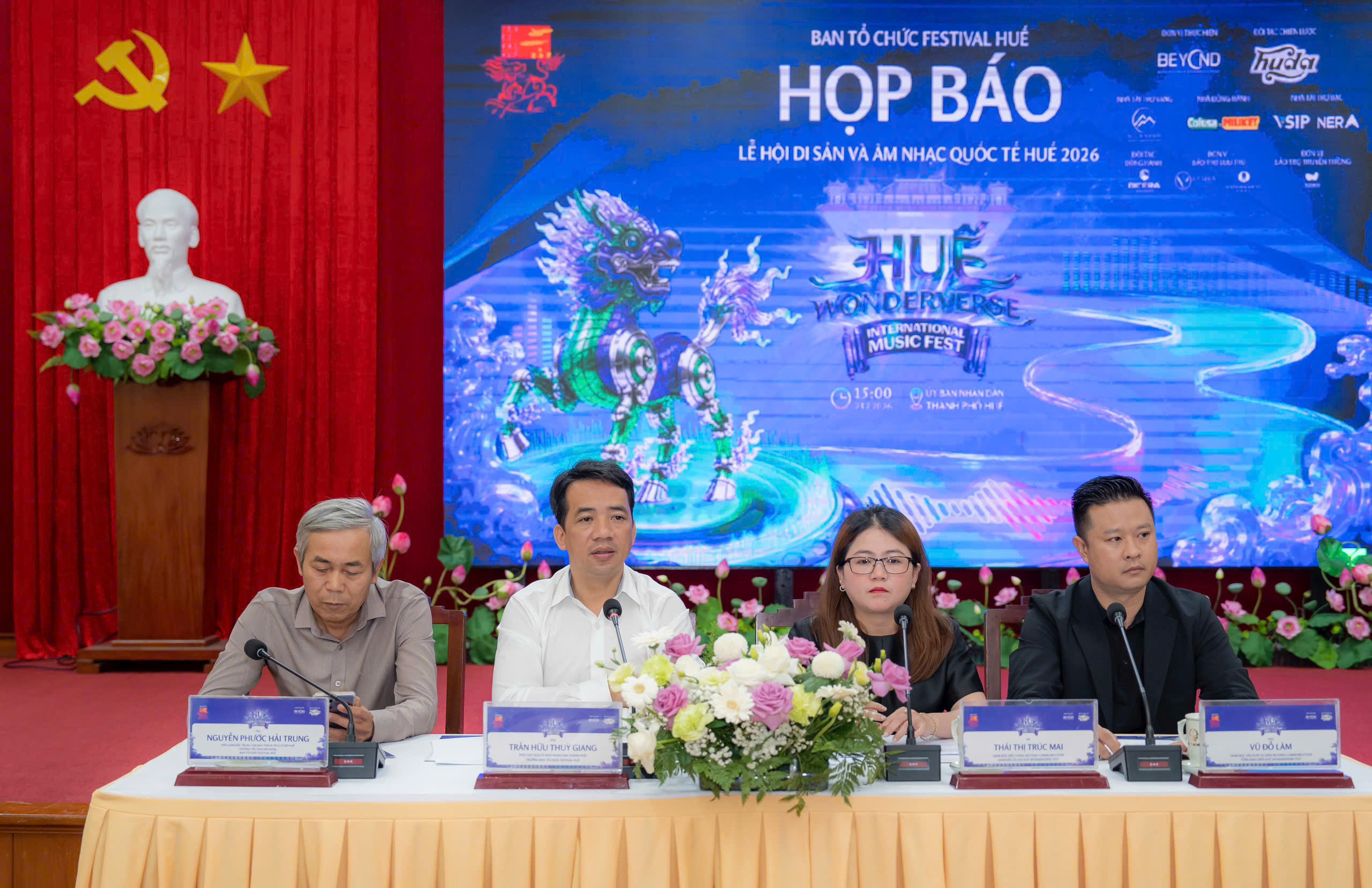 Họp báo công bố Huế Wonderverse Music Fest 2026