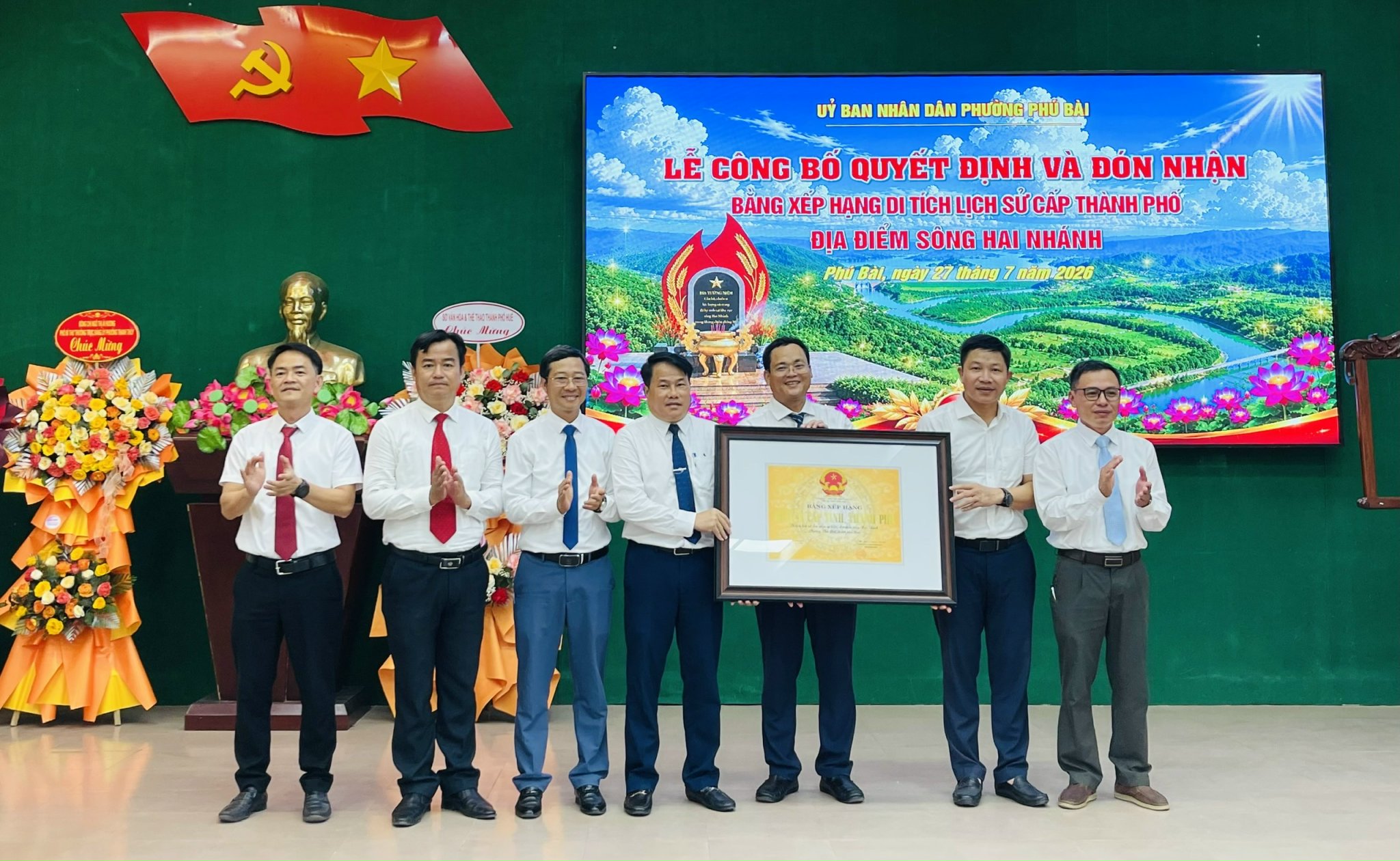Địa điểm sông Hai Nhánh được xếp hạng di tích lịch sử cấp thành phố