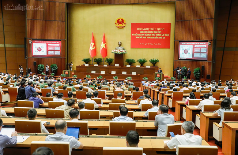 TRỰC TIẾP Hội nghị toàn quốc quán triệt và triển khai thực hiện Nghị quyết Hội nghị Trung ương 3
