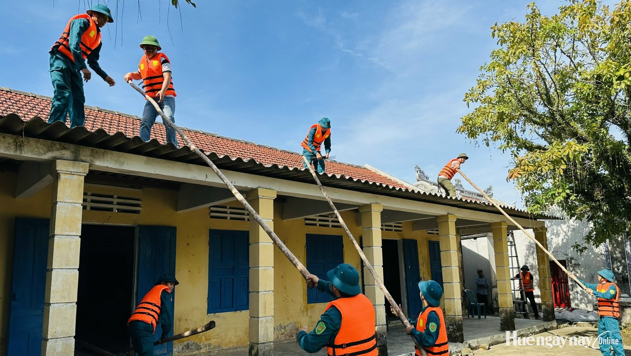 Diễn tập phòng, chống thiên tai và tìm kiếm cứu nạn phường Dương Nỗ