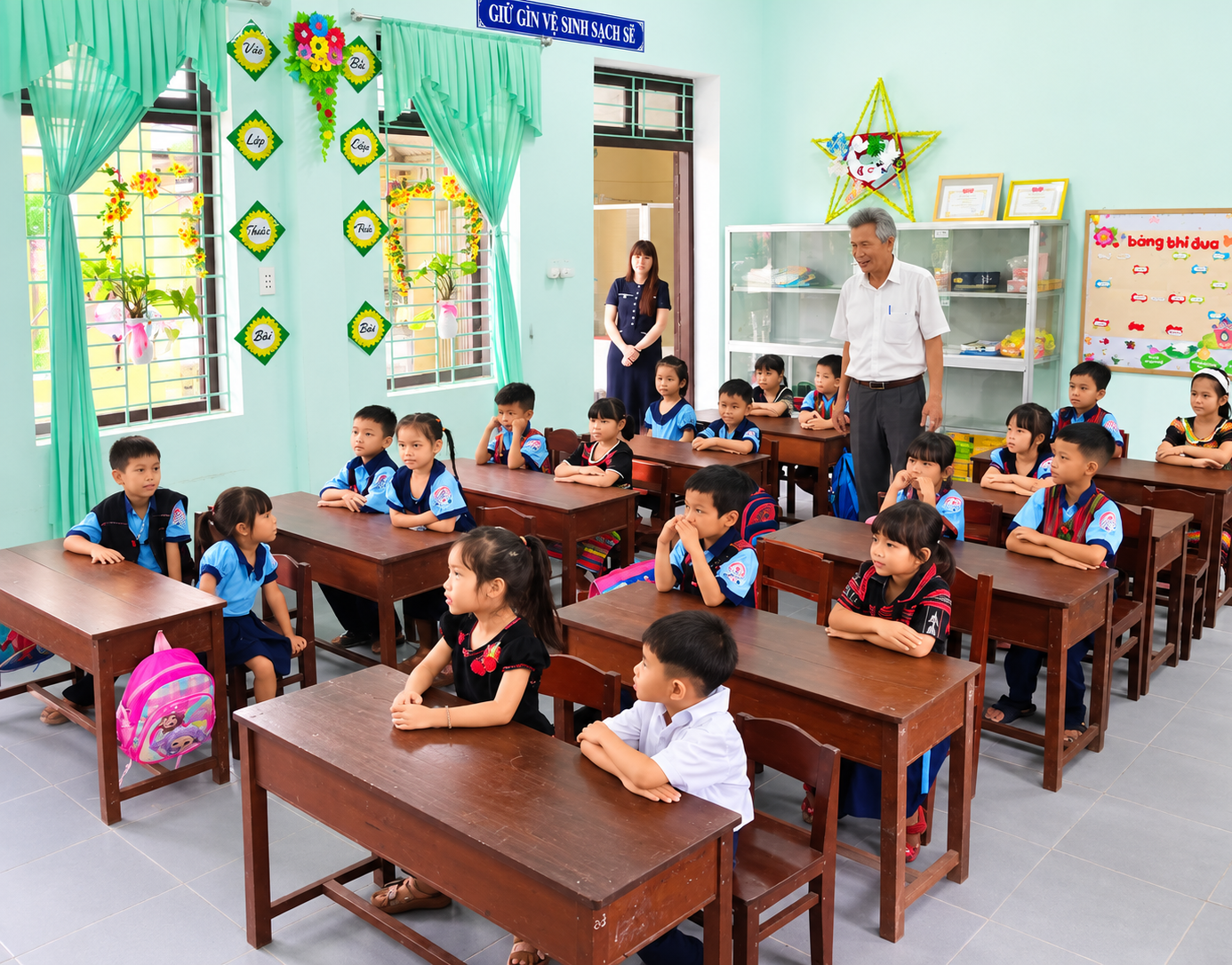 Kiểm tra dạy tăng cường tiếng Việt cho trẻ em dân tộc thiểu số trước khi vào lớp Một