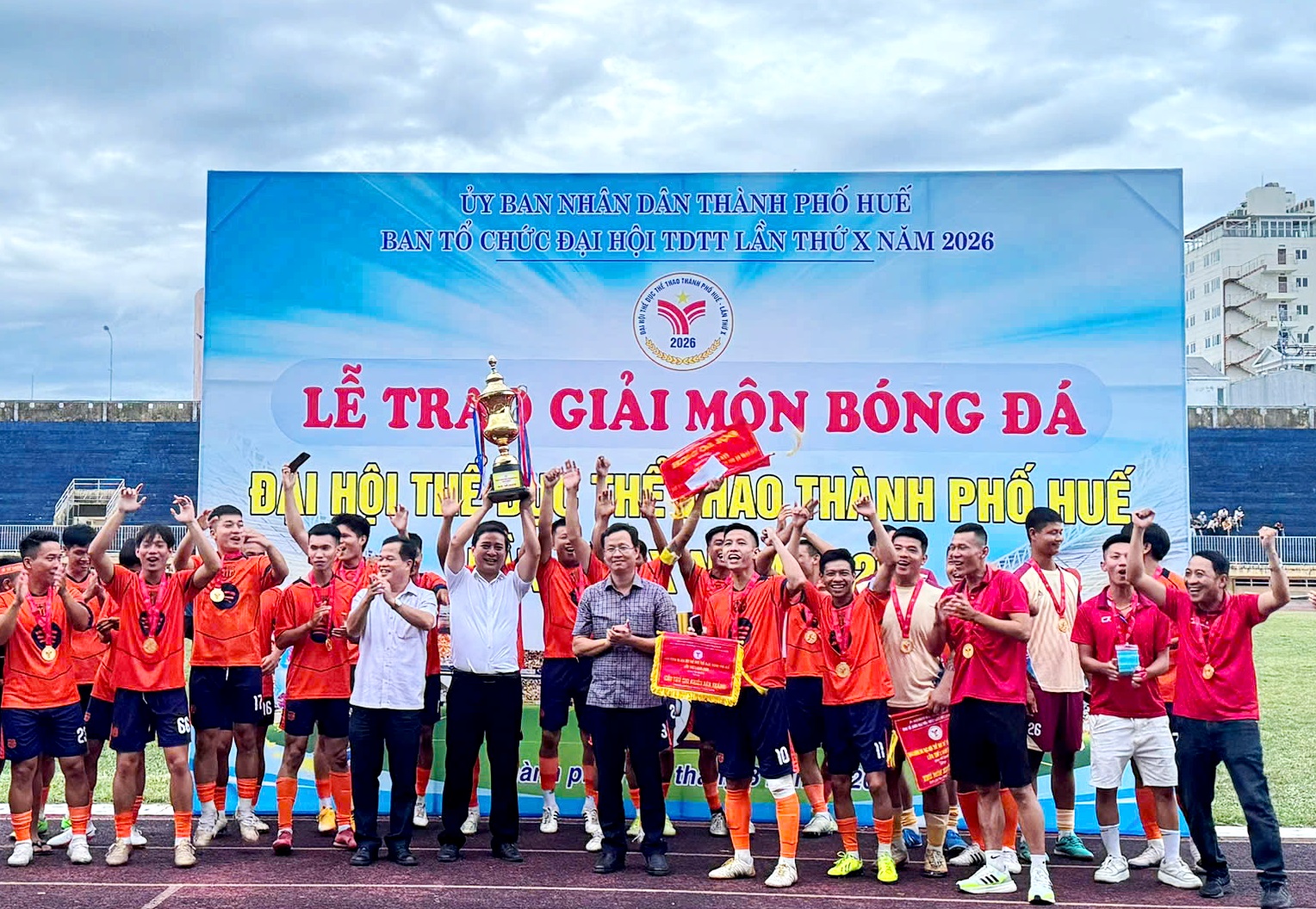 Phường Mỹ Thượng vô địch Giải bóng đá Đại hội Thể dục thể thao thành phố