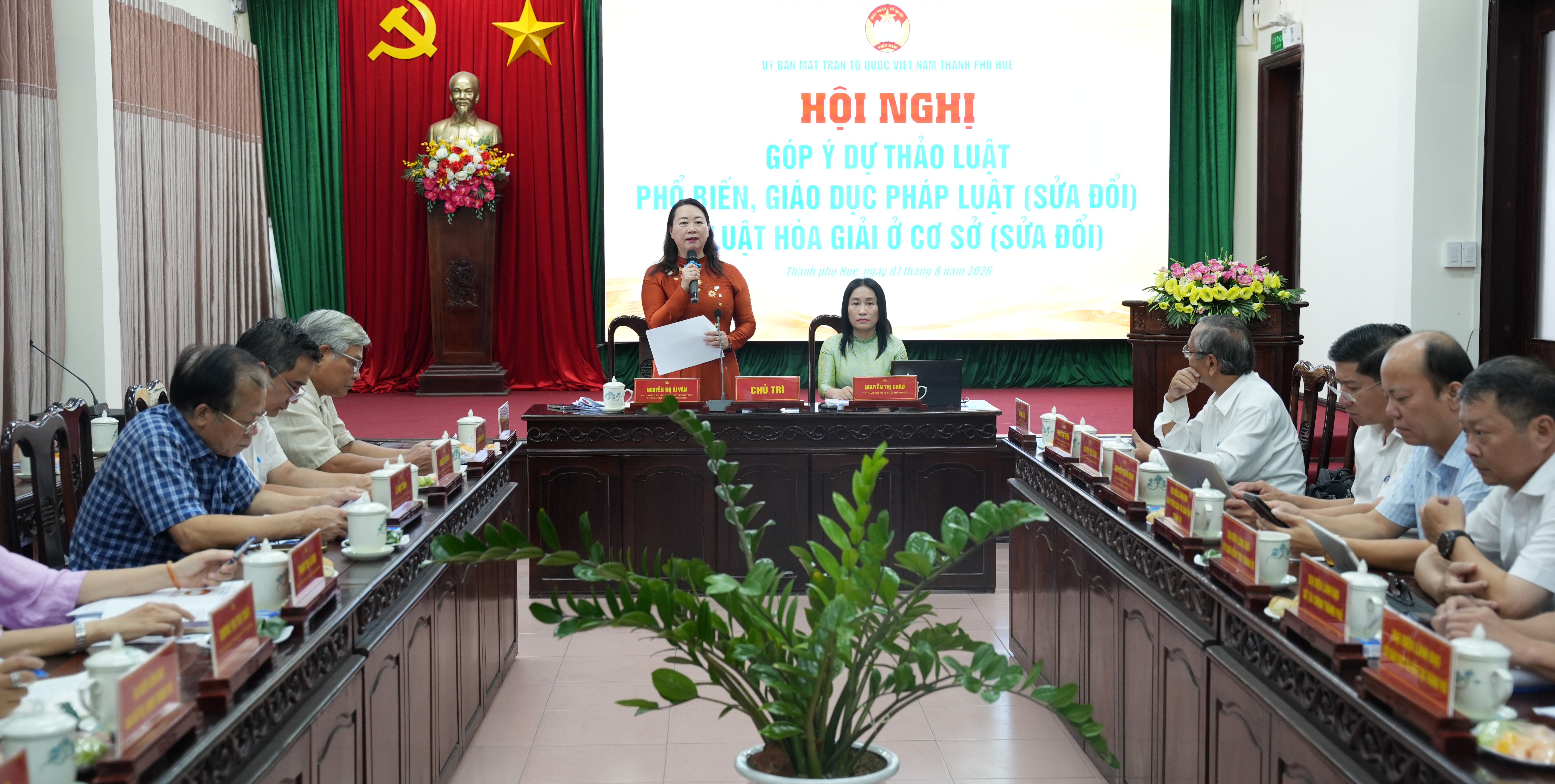 Mặt trận thành phố Huế góp ý hoàn thiện 2 dự án luật về pháp luật và hòa giải