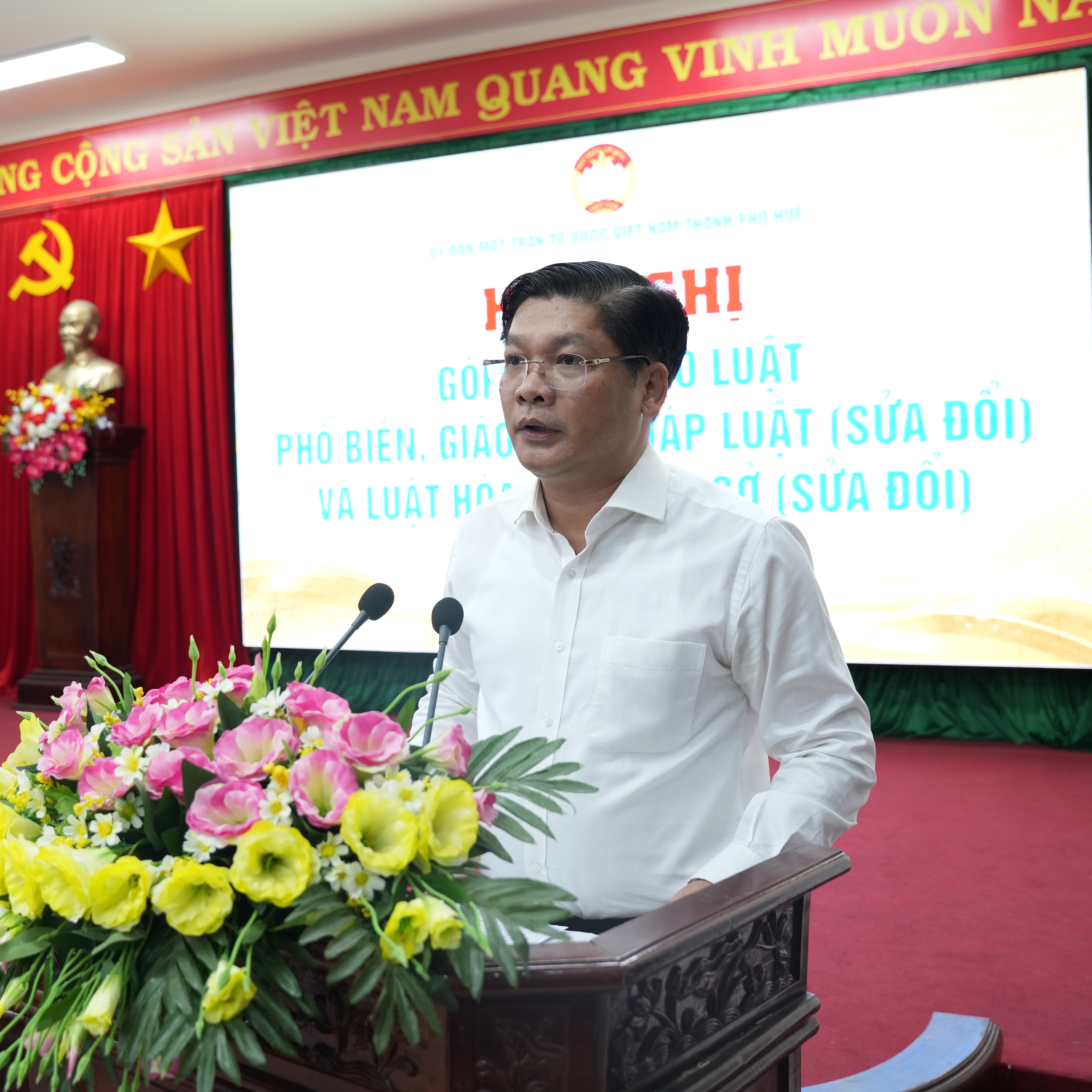 Mặt trận thành phố Huế góp ý hoàn thiện 2 dự án luật về pháp luật và hòa giải