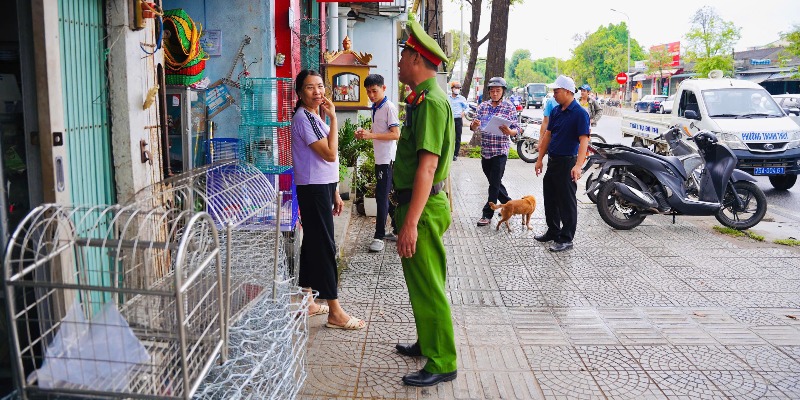 Thanh Thủy Ra quân siết chặt quản lý trật tự đô thị, trật tự công cộng