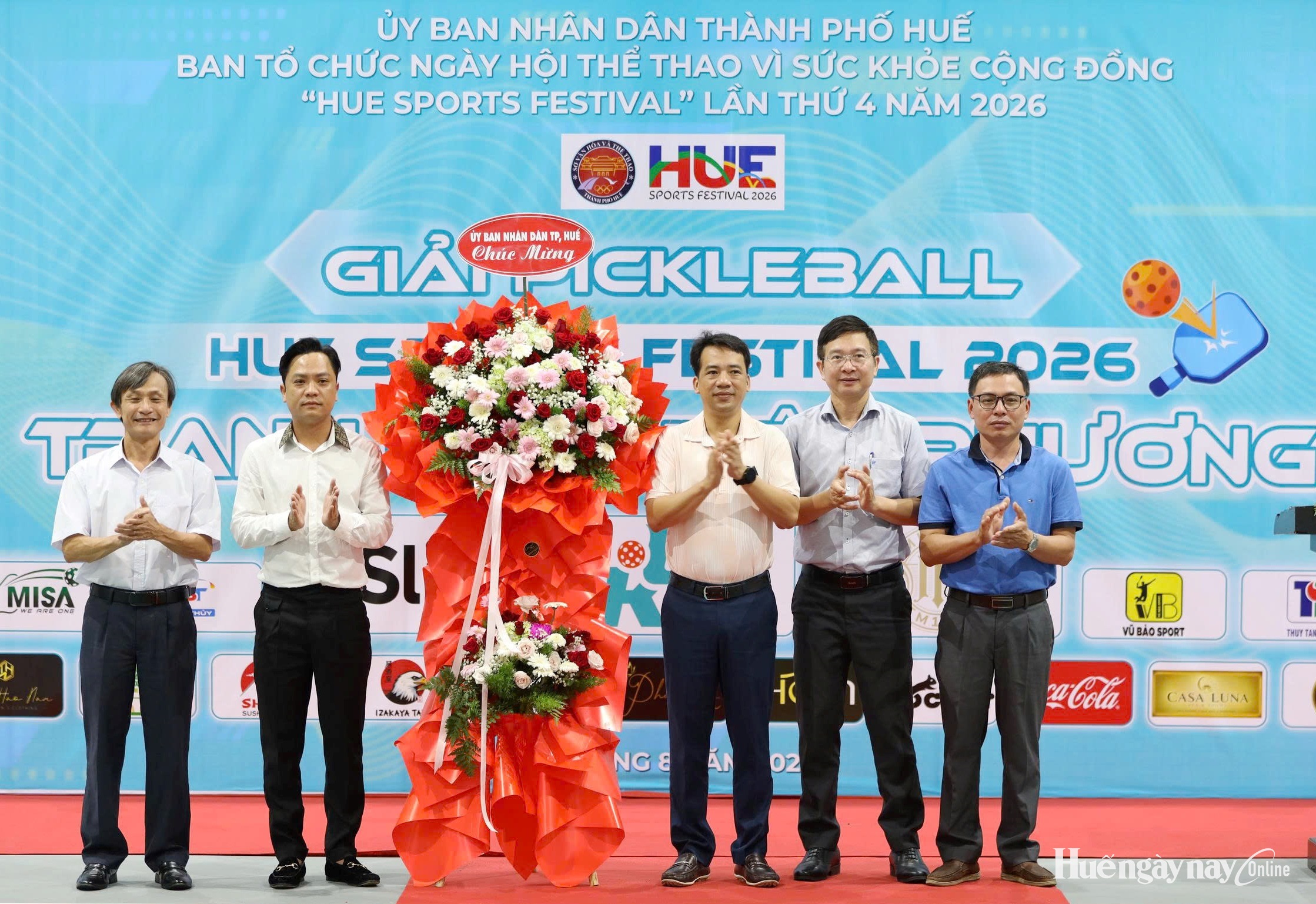 Hơn 300 vận động viên tranh tài tại giải Pickleball thành phố Huế mở rộng