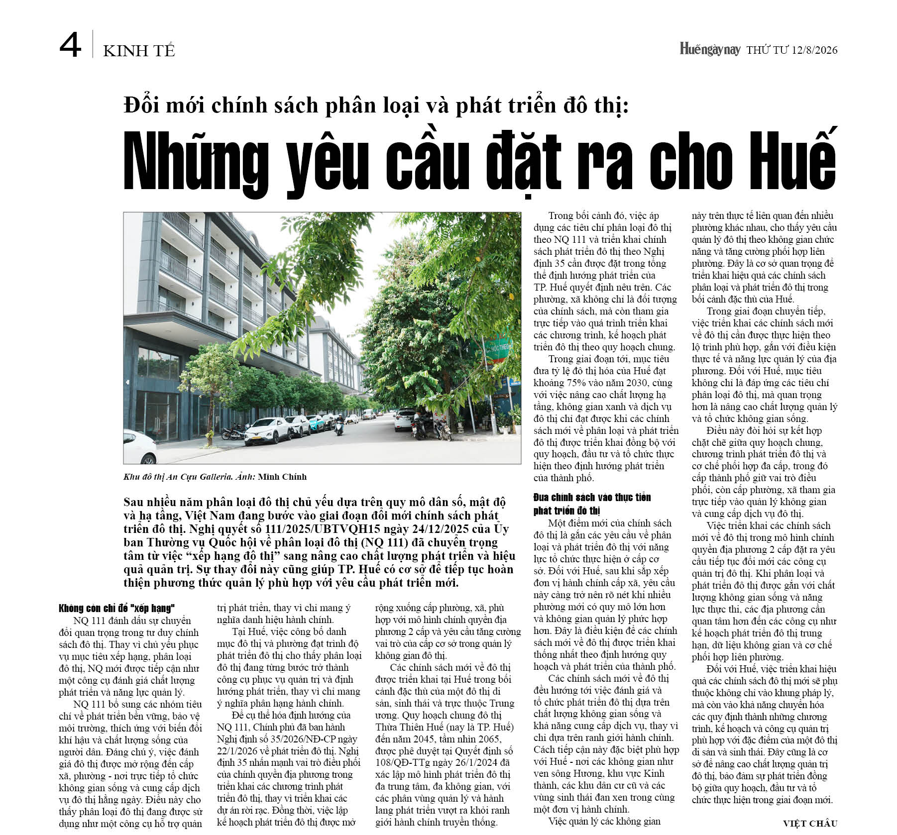 Mời đón đọc Huế ngày nay, số 497 phát hành ngày 12 8