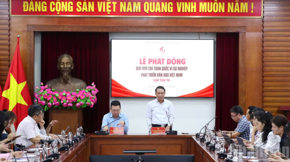 Phát động Giải Báo chí toàn quốc Vì sự nghiệp phát triển Văn hóa Việt Nam năm 2026