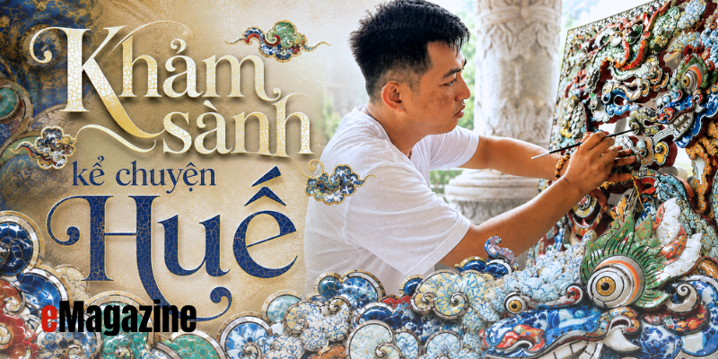 Khảm sành kể chuyện Huế