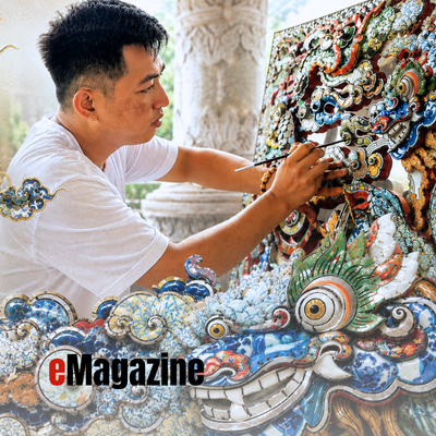 Khảm sành kể chuyện Huế