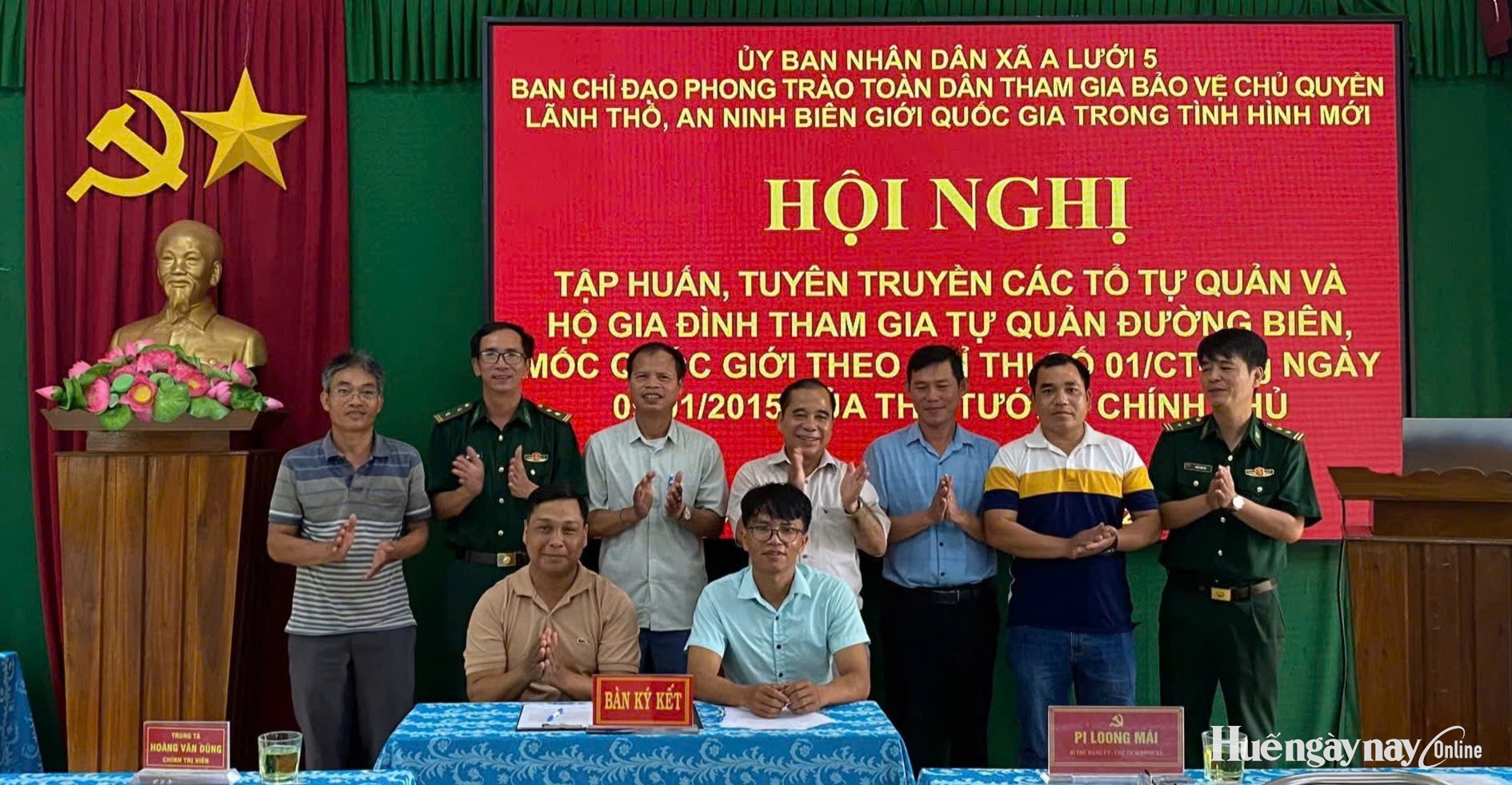 Ký kết tham gia tự quản đường biên, mốc quốc giới