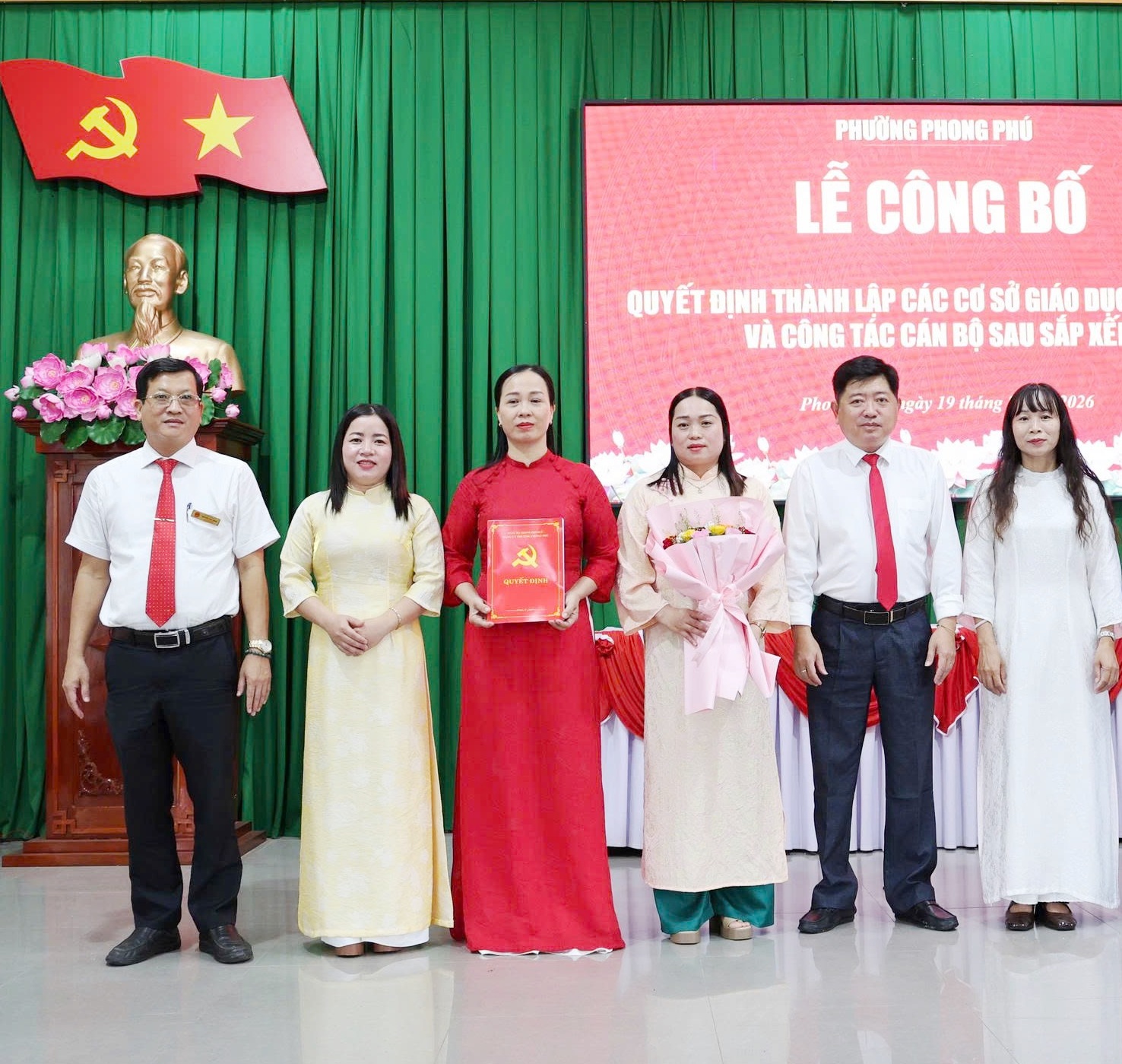 Phường Phong Phú còn 4 trường học sau sắp xếp