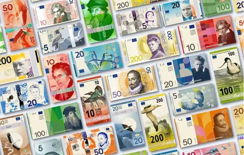 ECB công bố mẫu thiết kế mới cho toàn bộ tiền giấy euro