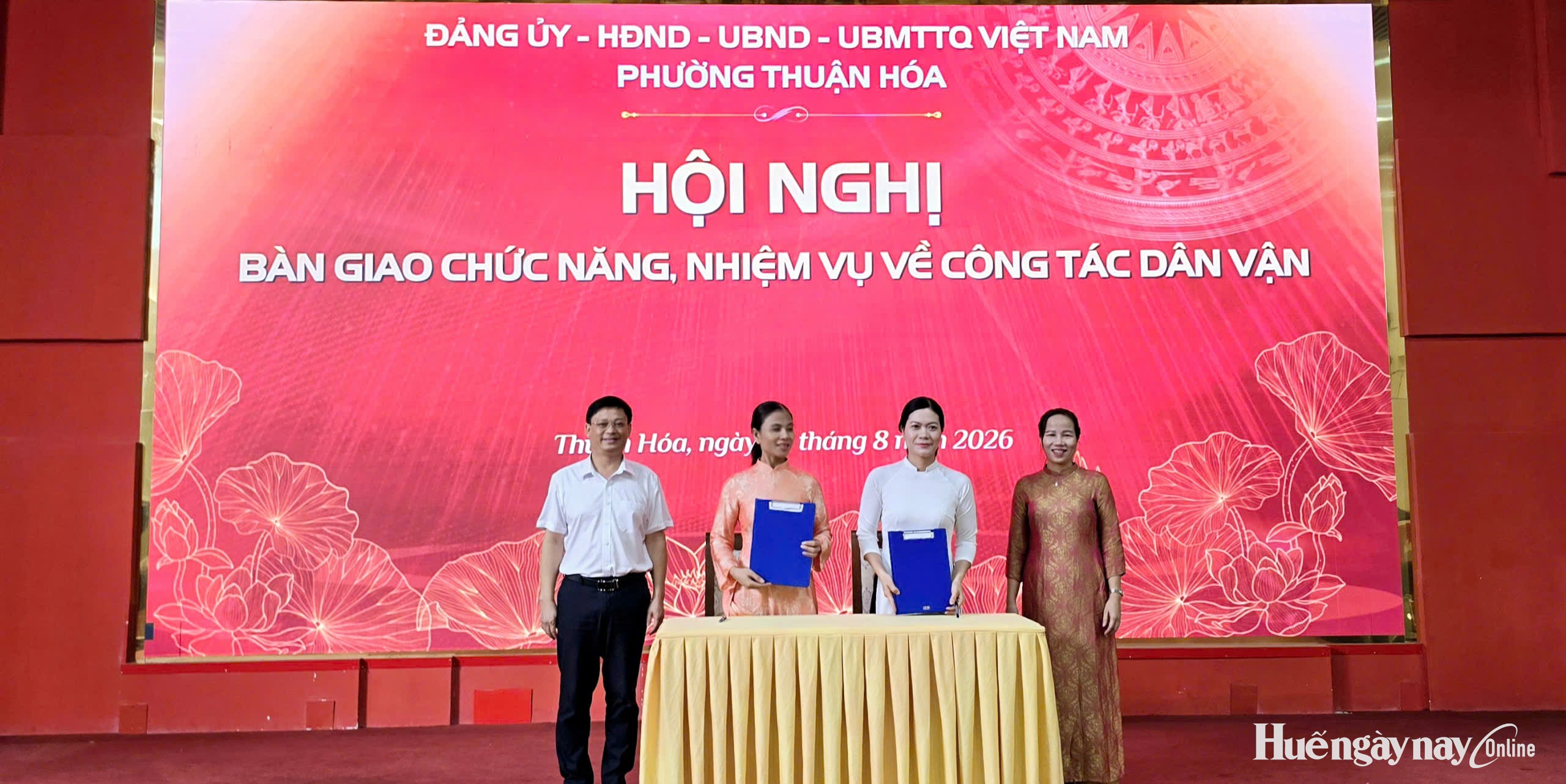 Thuận Hóa bàn giao chức năng, nhiệm vụ tham mưu về công tác dân vận