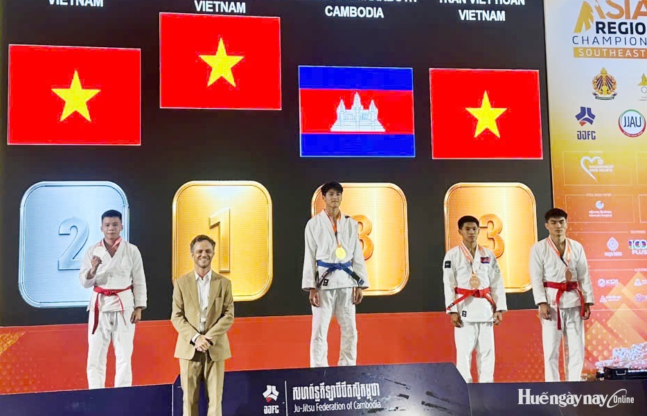 Jujitsu Huế giành 24 huy chương tại đấu trường khu vực